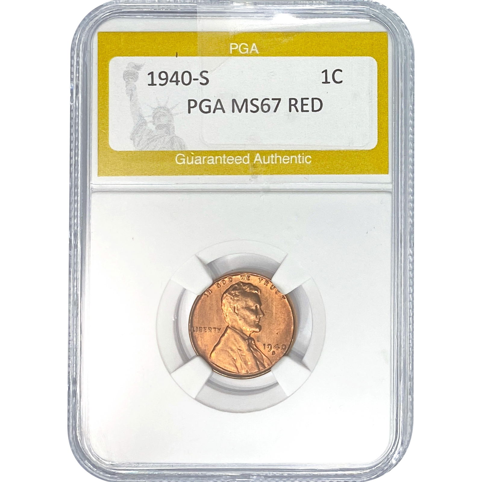 1940-S Wheat Cent PGA MS67 RED (1 of 2)