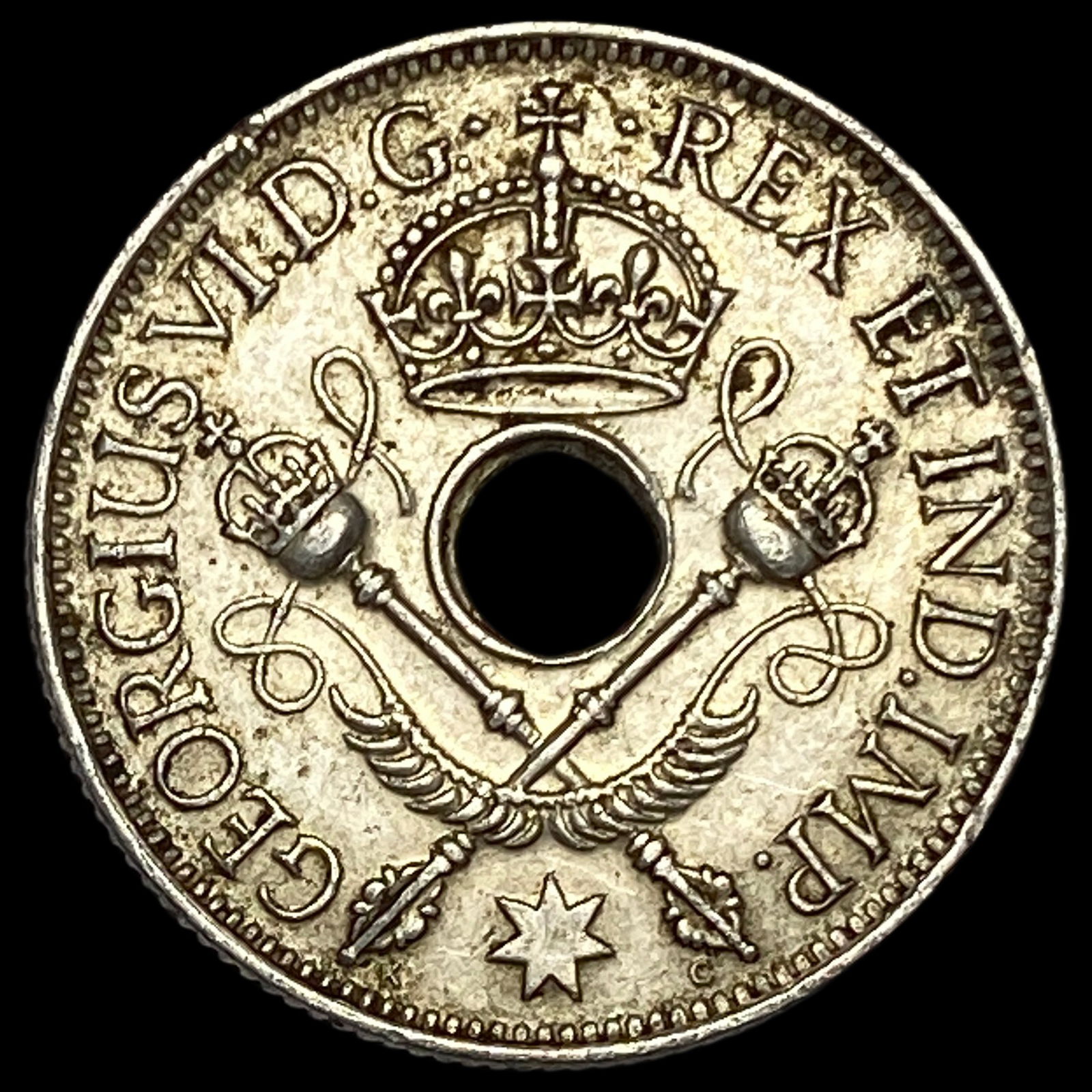 1945 New Guinea Silver 1 Shilling UNCIRCULATED: 1945 New Guinea Silver 1 Shilling UNCIRCULATED