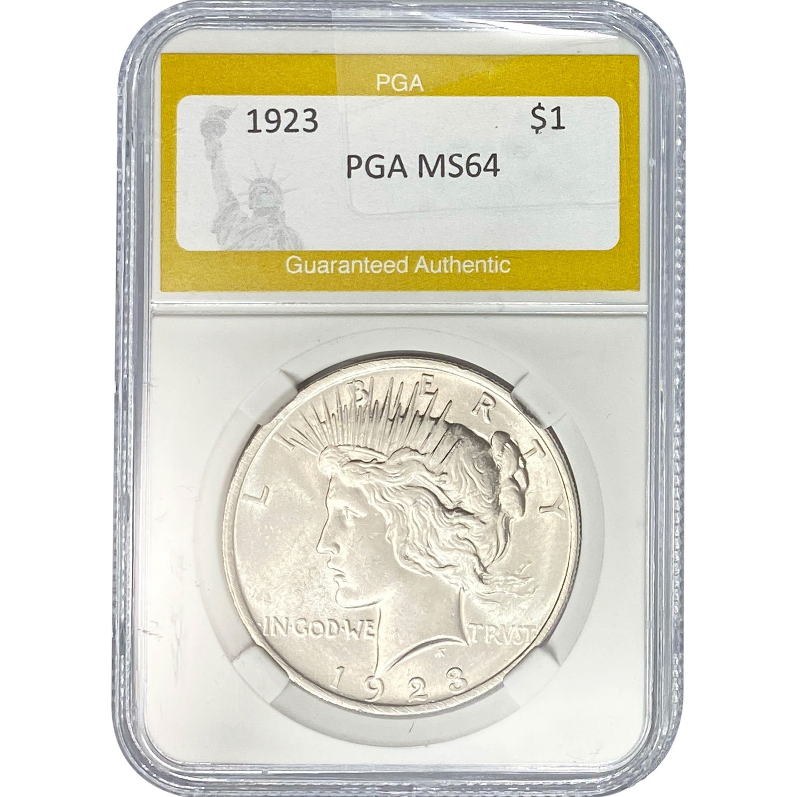 1923 Silver Peace Dollar PGA MS64 (1 of 2)