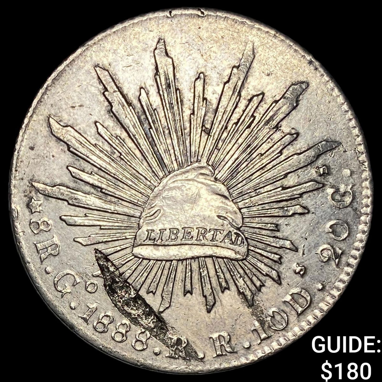 1888 Mexico Silver 1 Peso NEARLY UNCIRCULATED (1 of 2)