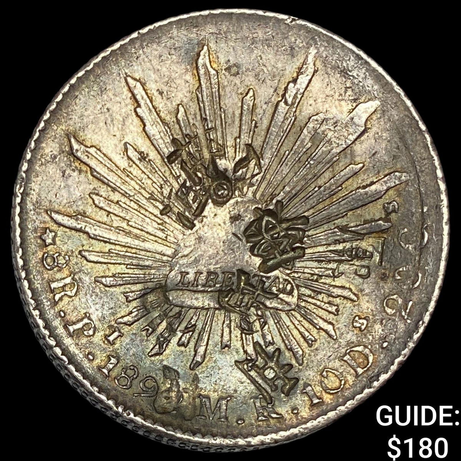 189? Mexico Silver 1 Peso NEARLY UNCIRCULATED: 189? Mexico Silver 1 Peso NEARLY UNCIRCULATED