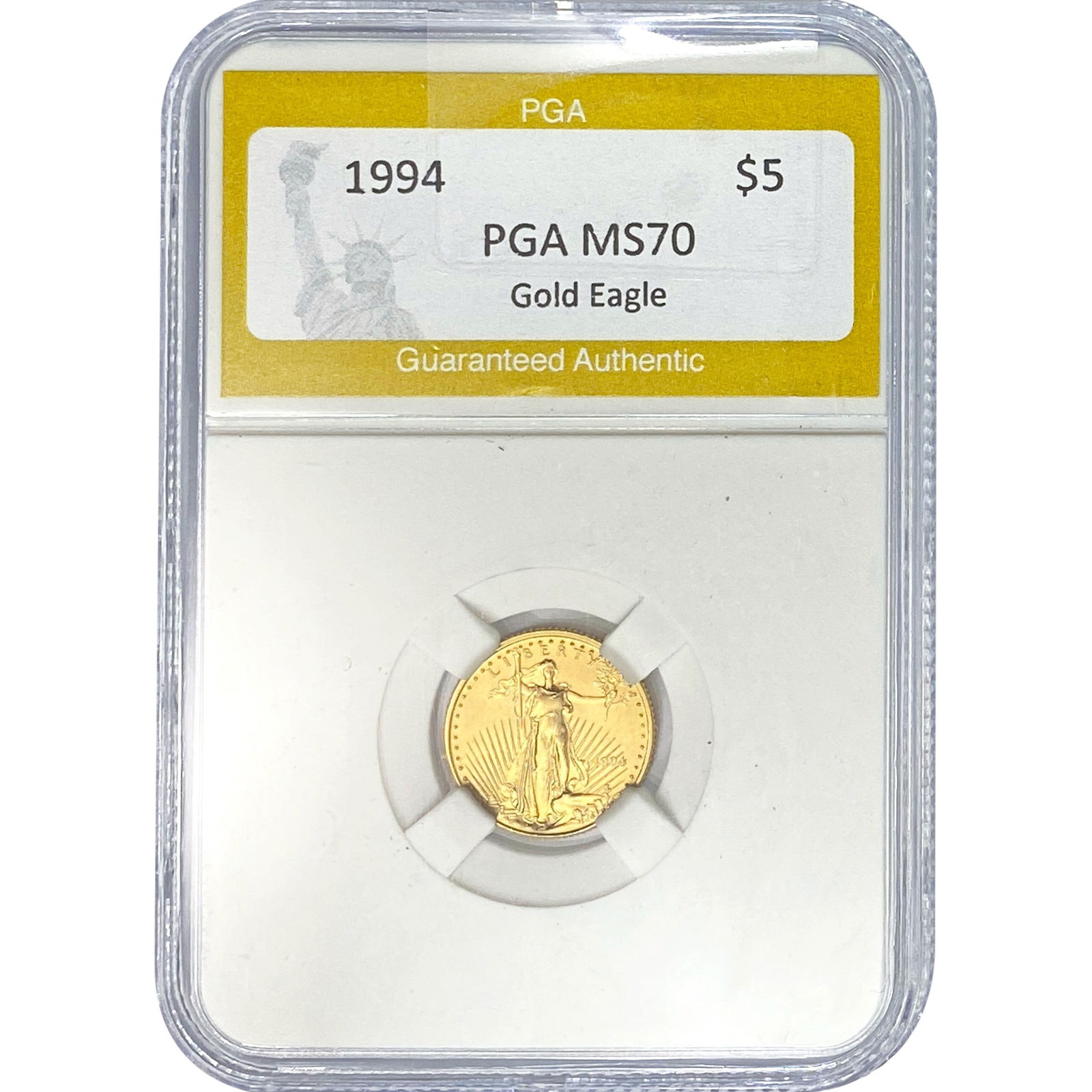 1994 1/10oz $5 Gold Eagle PGA MS70 (1 of 2)