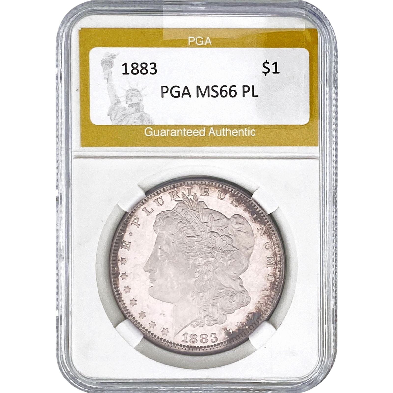 1883 Morgan Silver Dollar PGA MS66 PL: 1883 Morgan Silver Dollar PGA MS66 PL