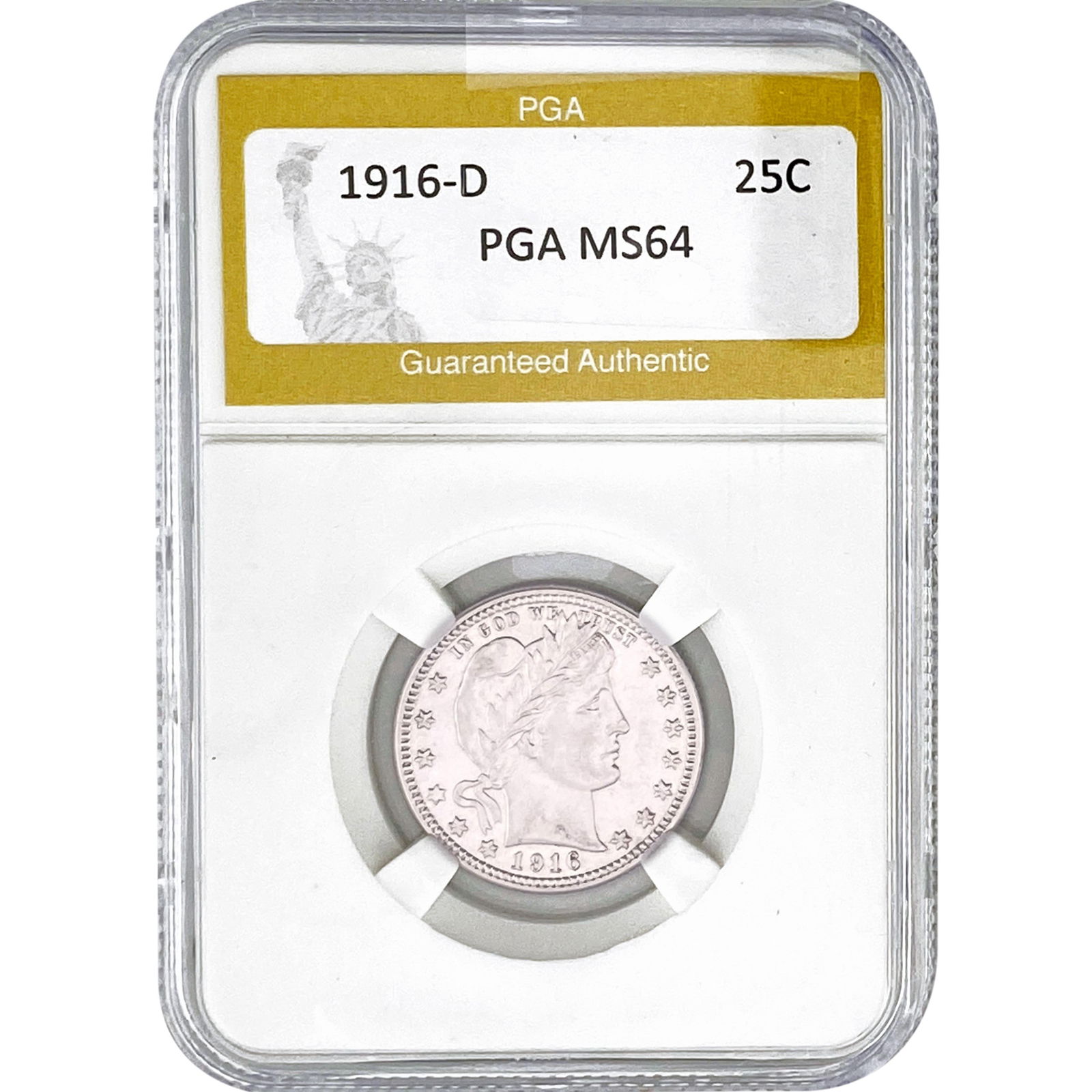 1916-D Barber Quarter PGA MS64 (1 of 2)