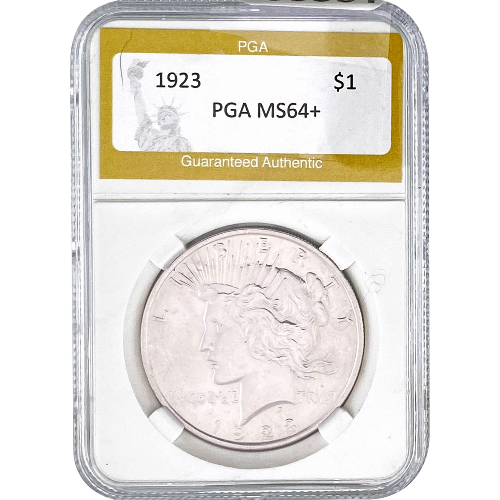 1923 Silver Peace Dollar PGA MS64+ (1 of 2)