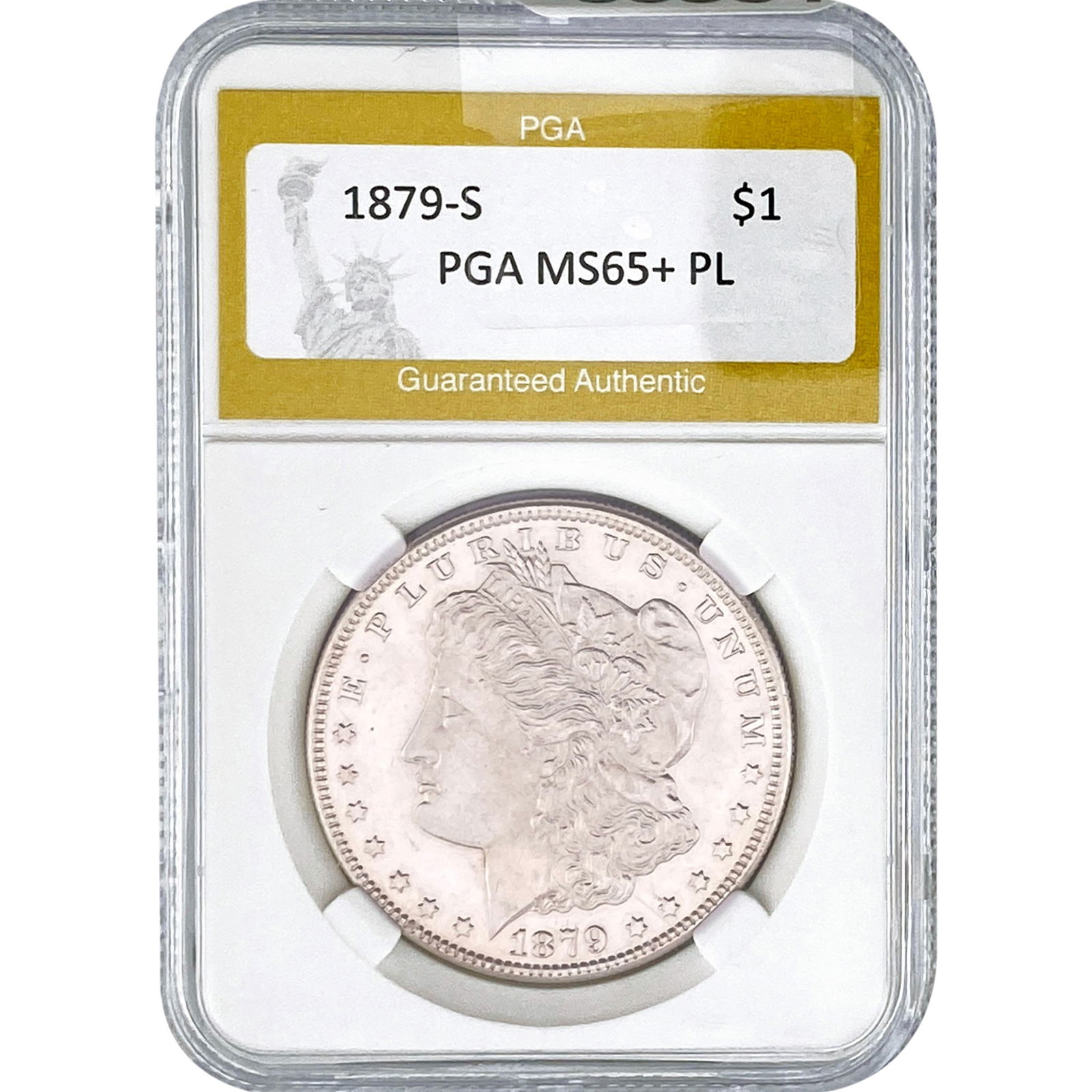 1879-S Morgan Silver Dollar PGA MS65+ PL (1 of 2)