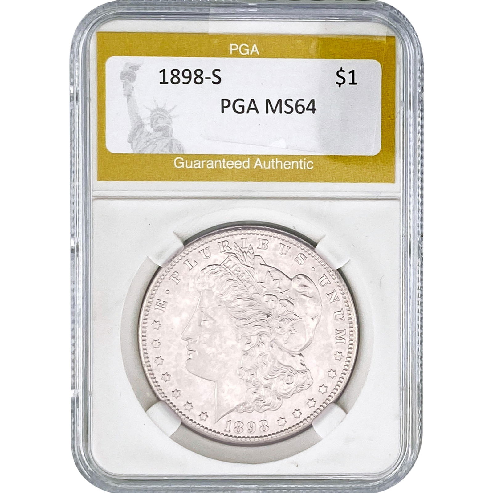 1898-S Morgan Silver Dollar PGA MS64 (1 of 2)