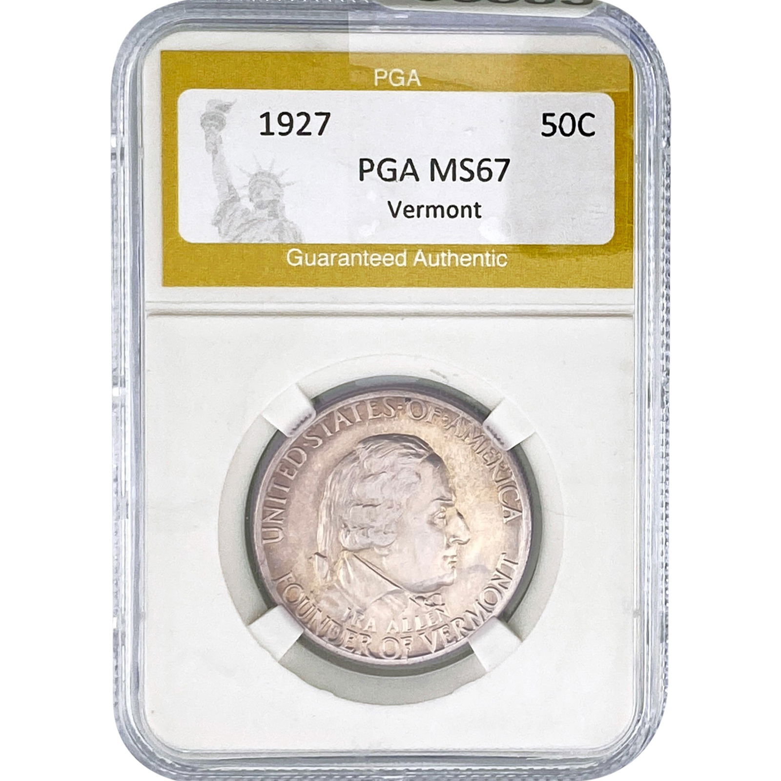 1927 Vermont Half Dollar PGA MS67 (1 of 2)