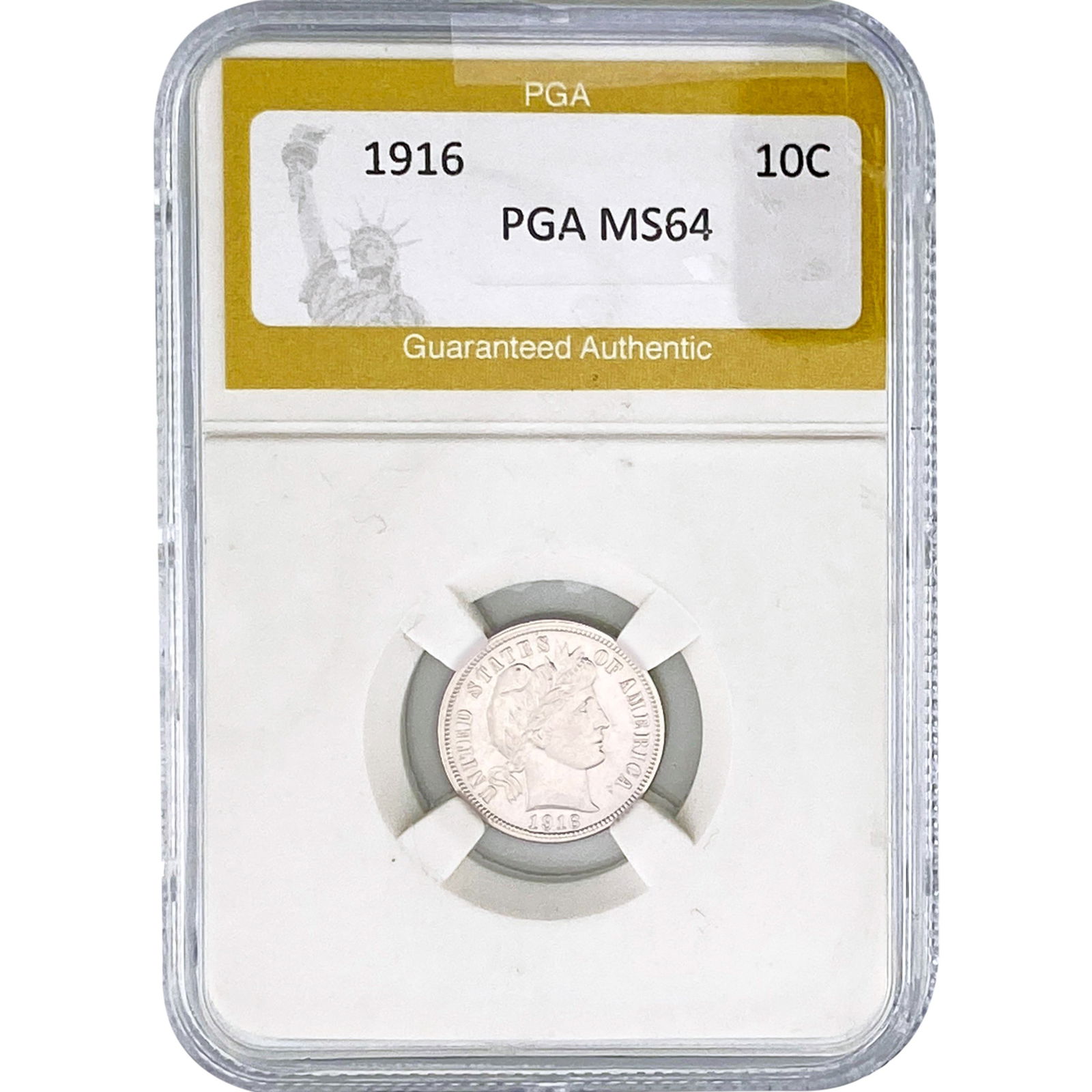 1916 Barber Dime PGA MS64 (1 of 2)