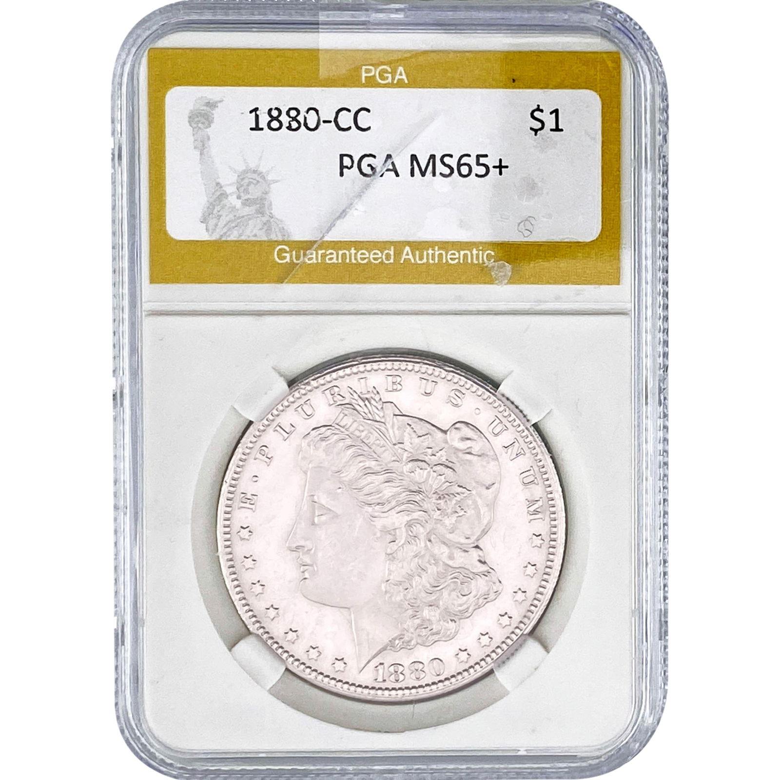 1880-CC Morgan Silver Dollar PGA MS65+ (1 of 2)
