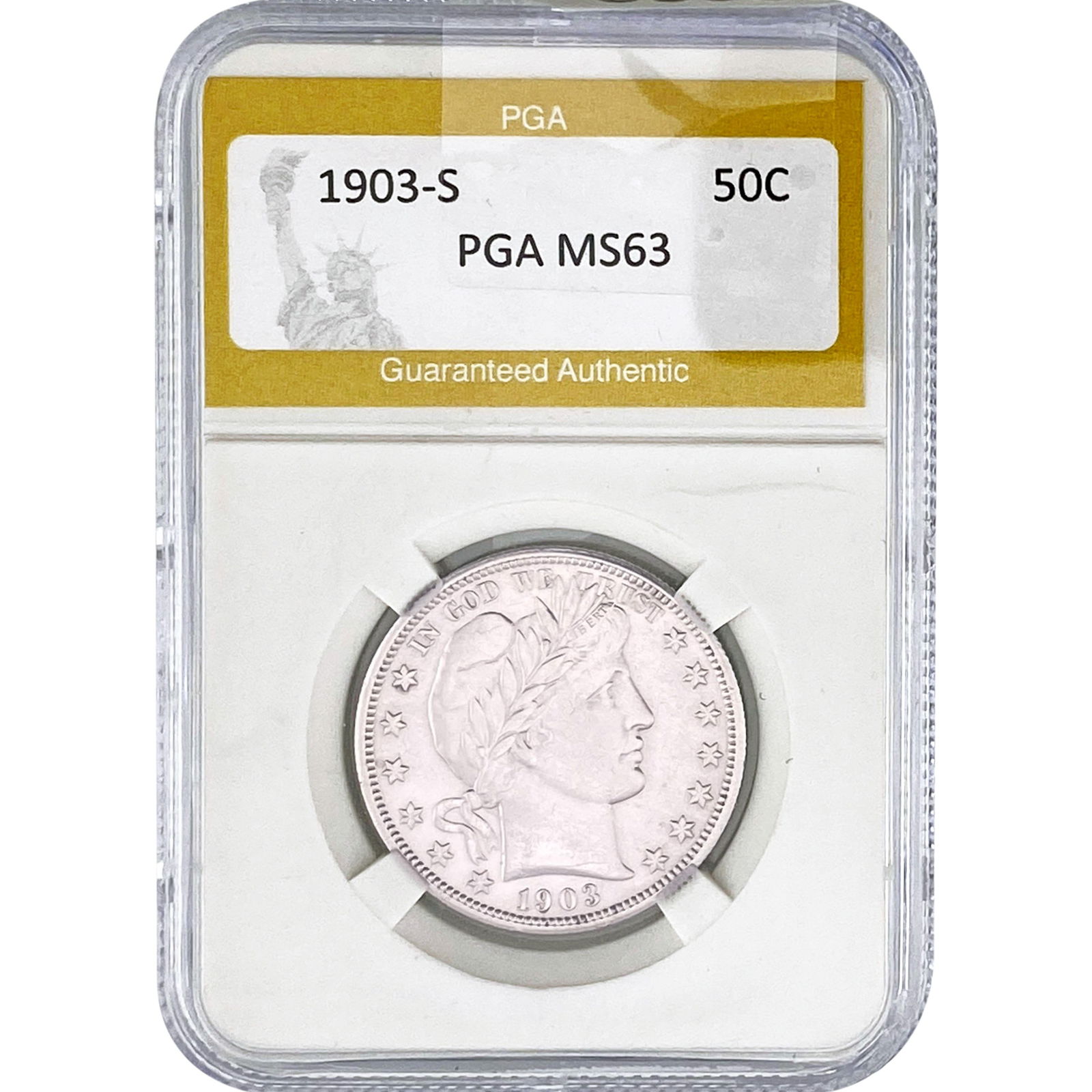 1903-S Barber Half Dollar PGA MS63 (1 of 2)