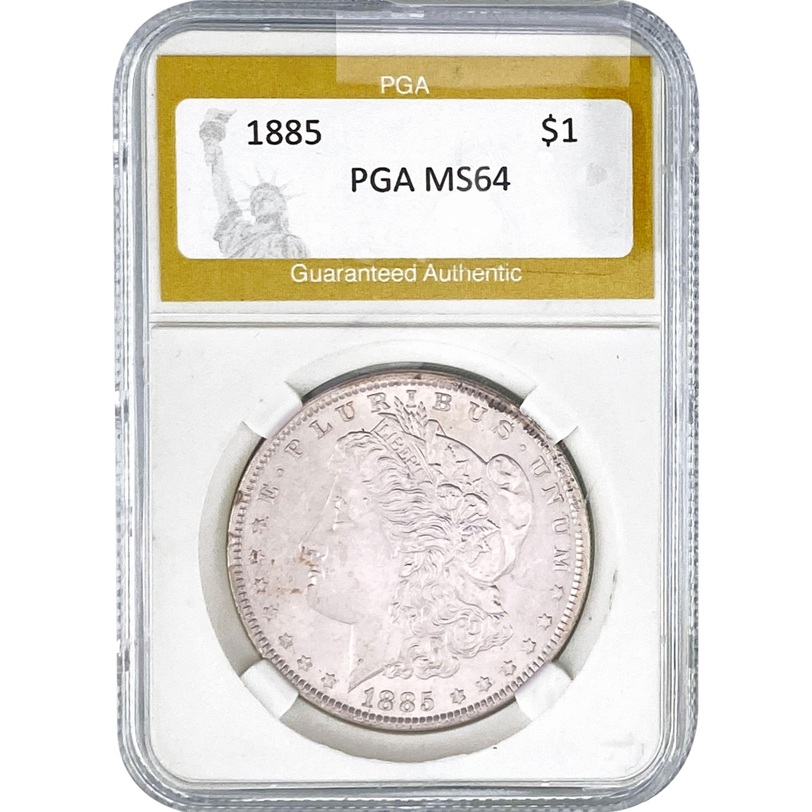 1885 Morgan Silver Dollar PGA MS64: 1885 Morgan Silver Dollar PGA MS64