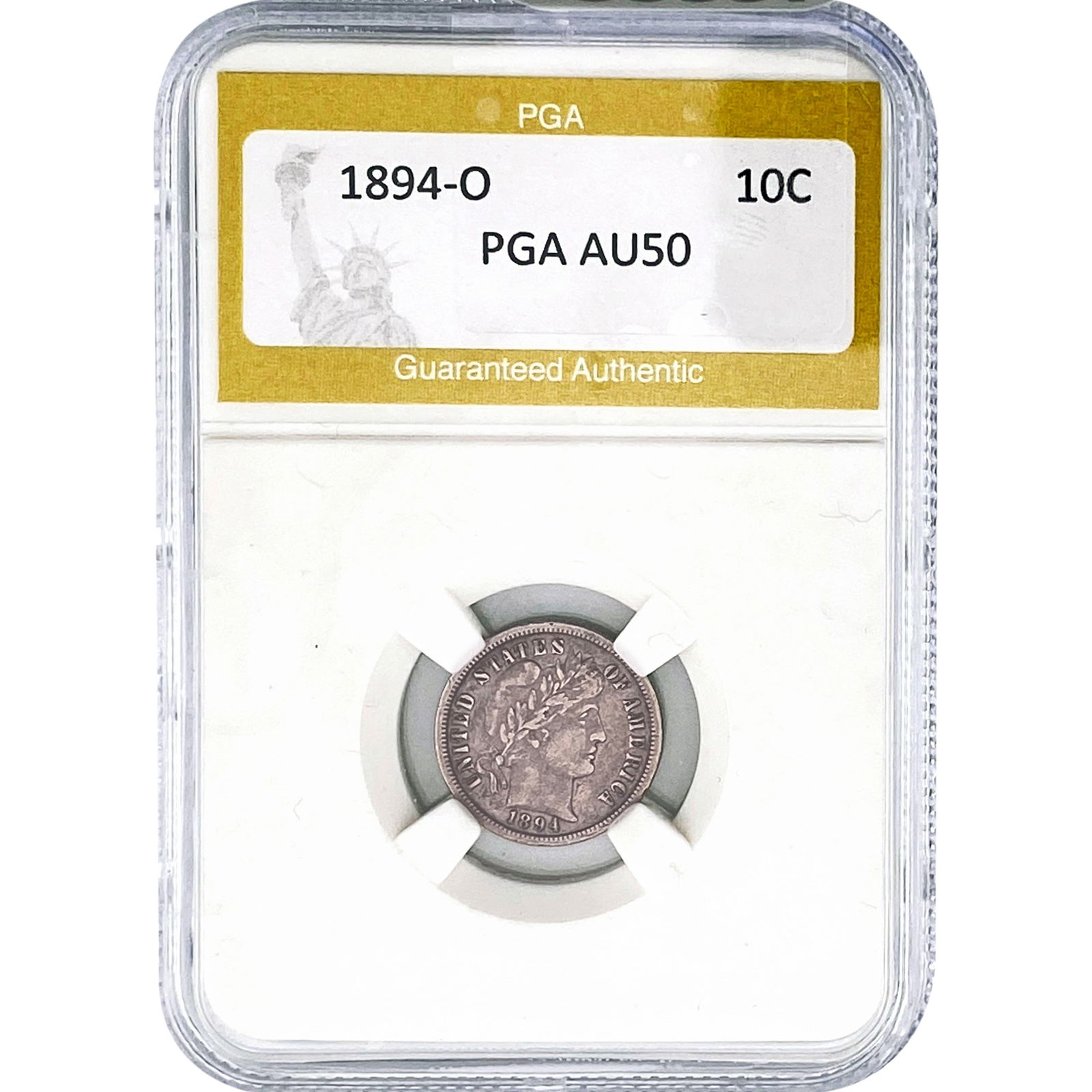 1894-O Barber Dime PGA AU50 (1 of 2)