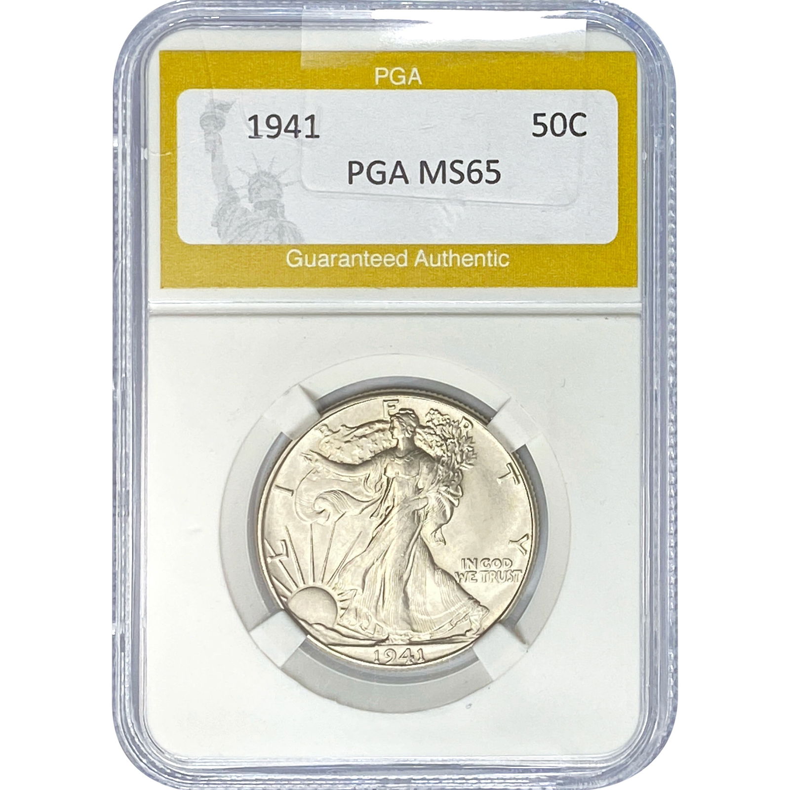 1941 Walking Liberty Half Dollar PGA MS65 (1 of 2)