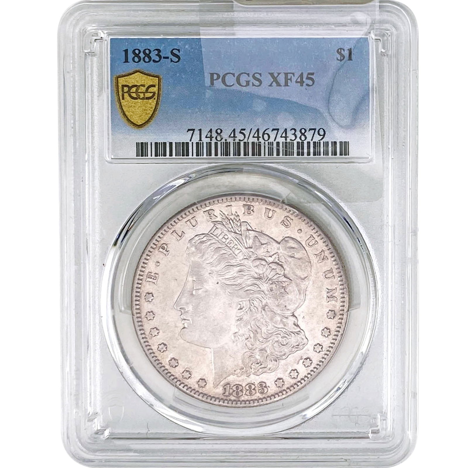 1883-S Morgan Silver Dollar PCGS XF45 (1 of 2)