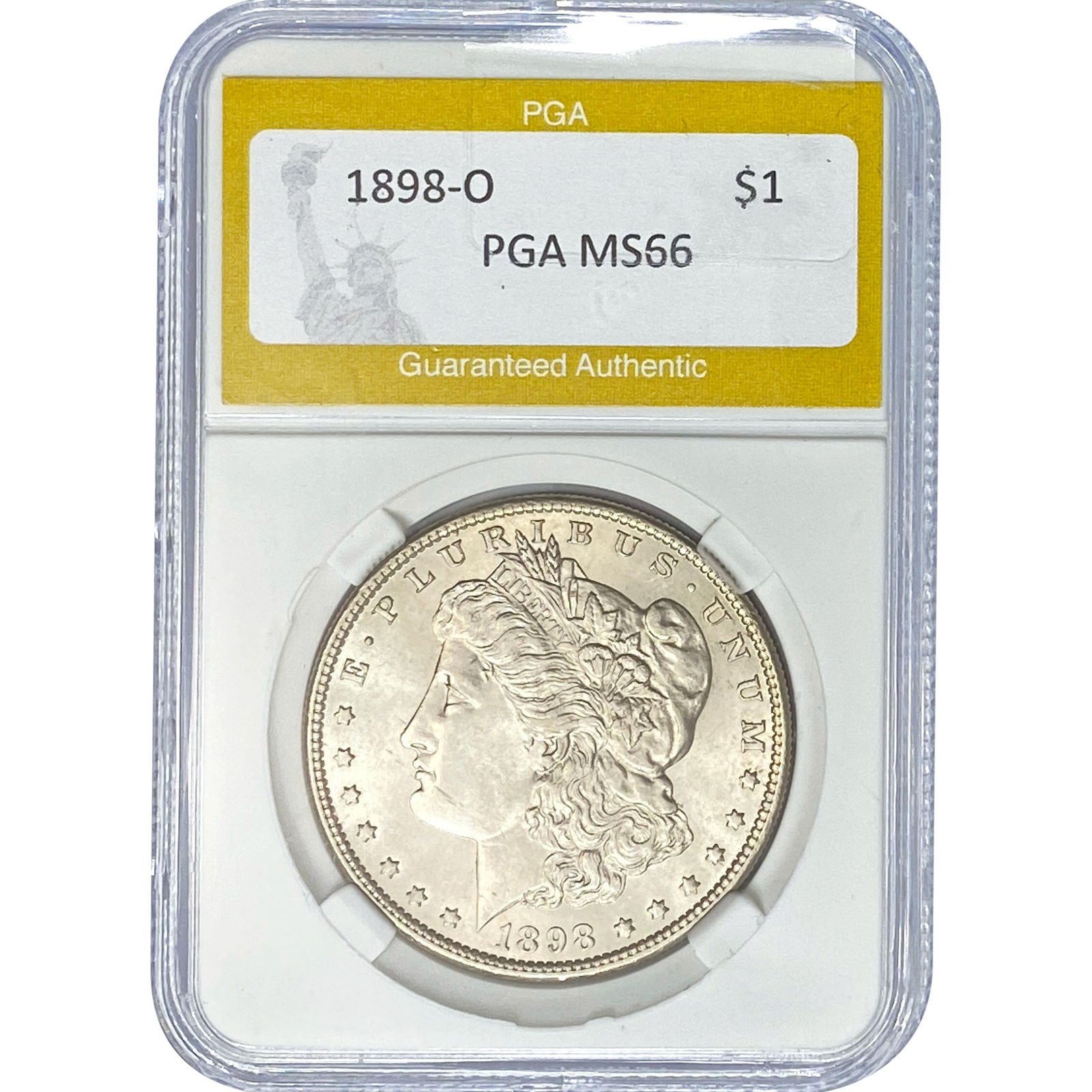 1898-O Morgan Silver Dollar PGA MS66 (1 of 2)