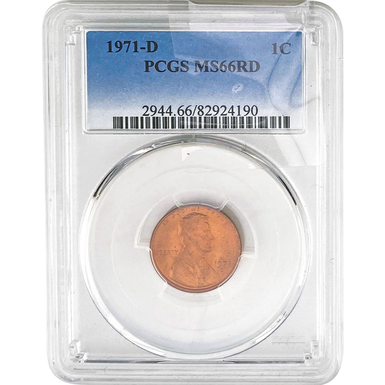 1971-D Wheat Cent PCGS MS66 RD (1 of 2)