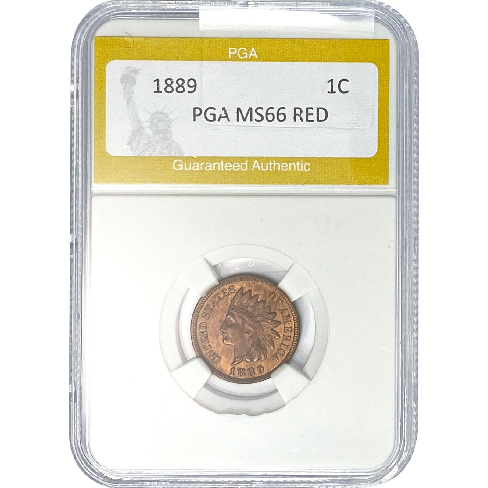 1889 Indian Head Cent PGA MS66 RED (1 of 2)