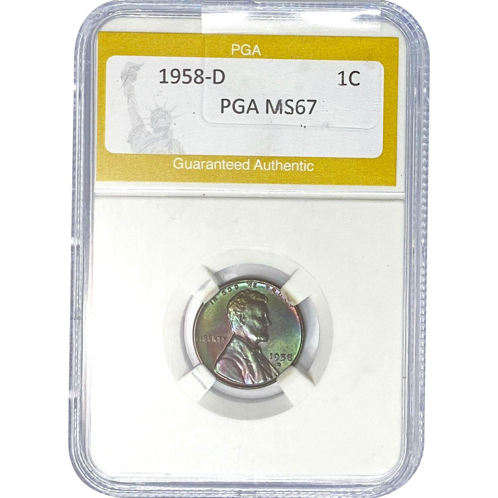 1958-D Wheat Cent PGA MS67 (1 of 2)