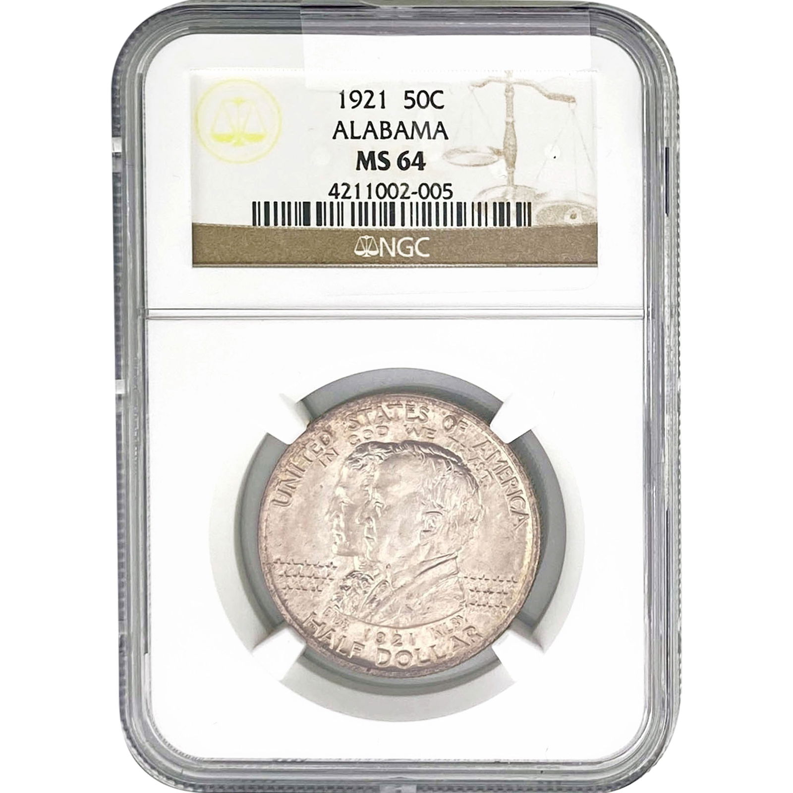 1921 Alabama Half Dollar NGC MS64 (1 of 2)