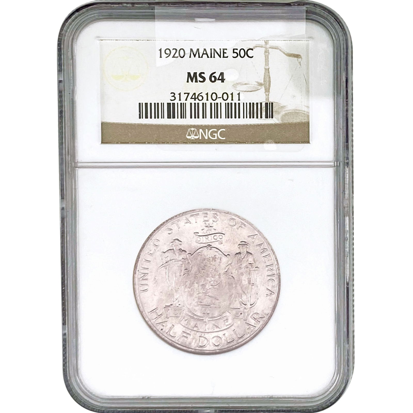 1920 Maine Half Dollar NGC MS64 (1 of 2)