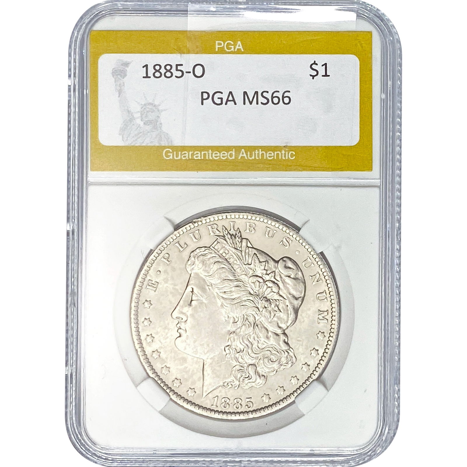 1885-O Morgan Silver Dollar PGA MS66 (1 of 2)