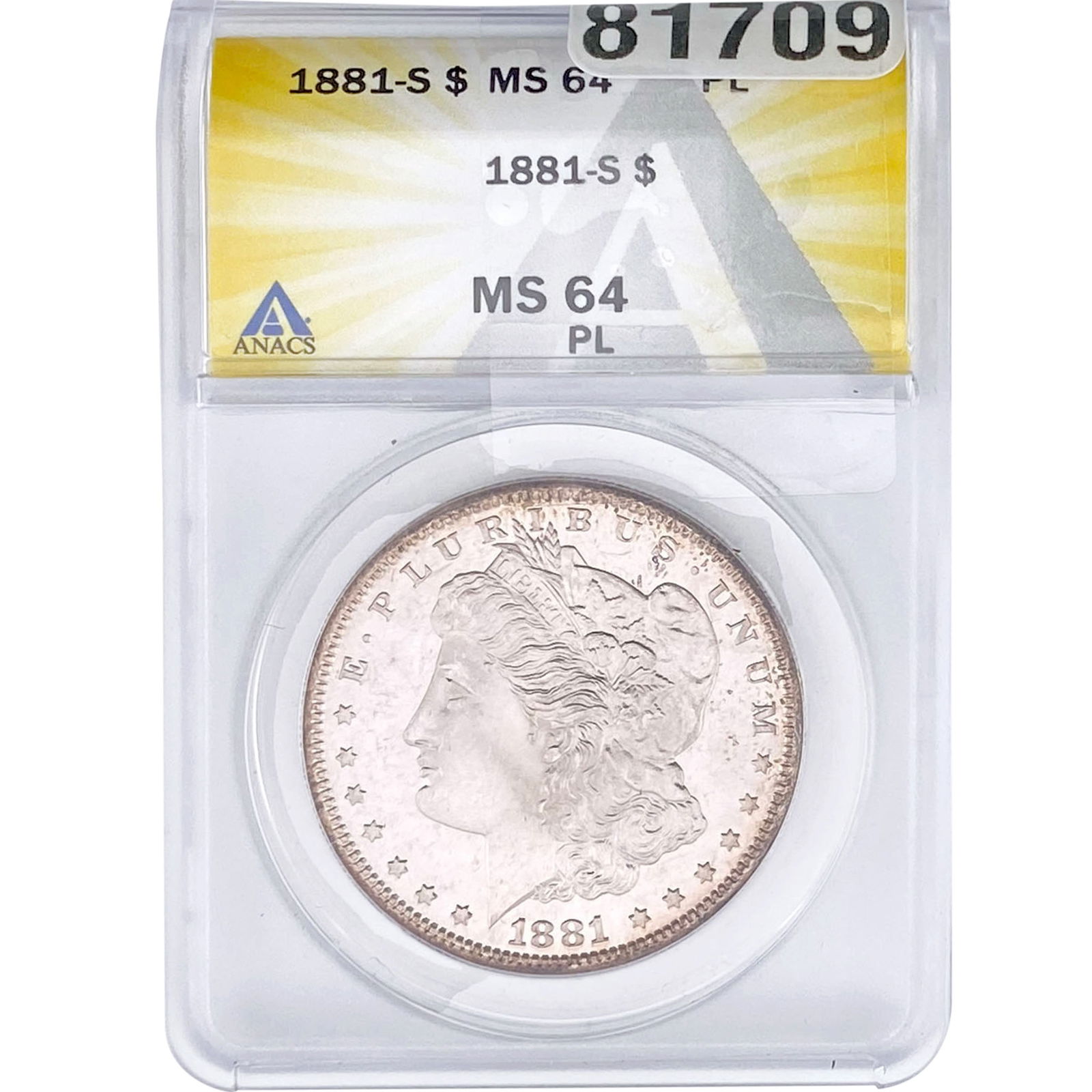 1881-S Morgan Silver Dollar ANACS MS64 (1 of 2)