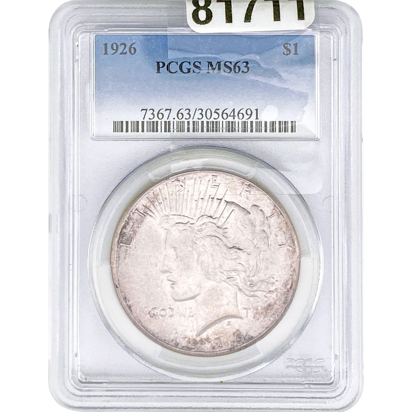 1926 Silver Peace Dollar PCGS MS63 (1 of 2)