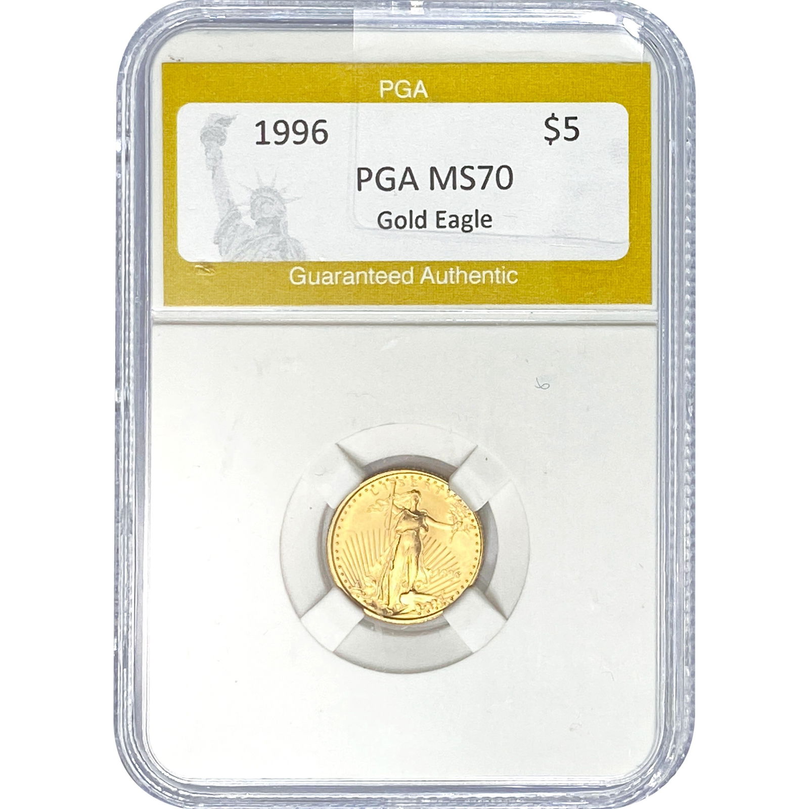 1996 1/10oz $5 Gold Eagle PGA MS70 (1 of 2)