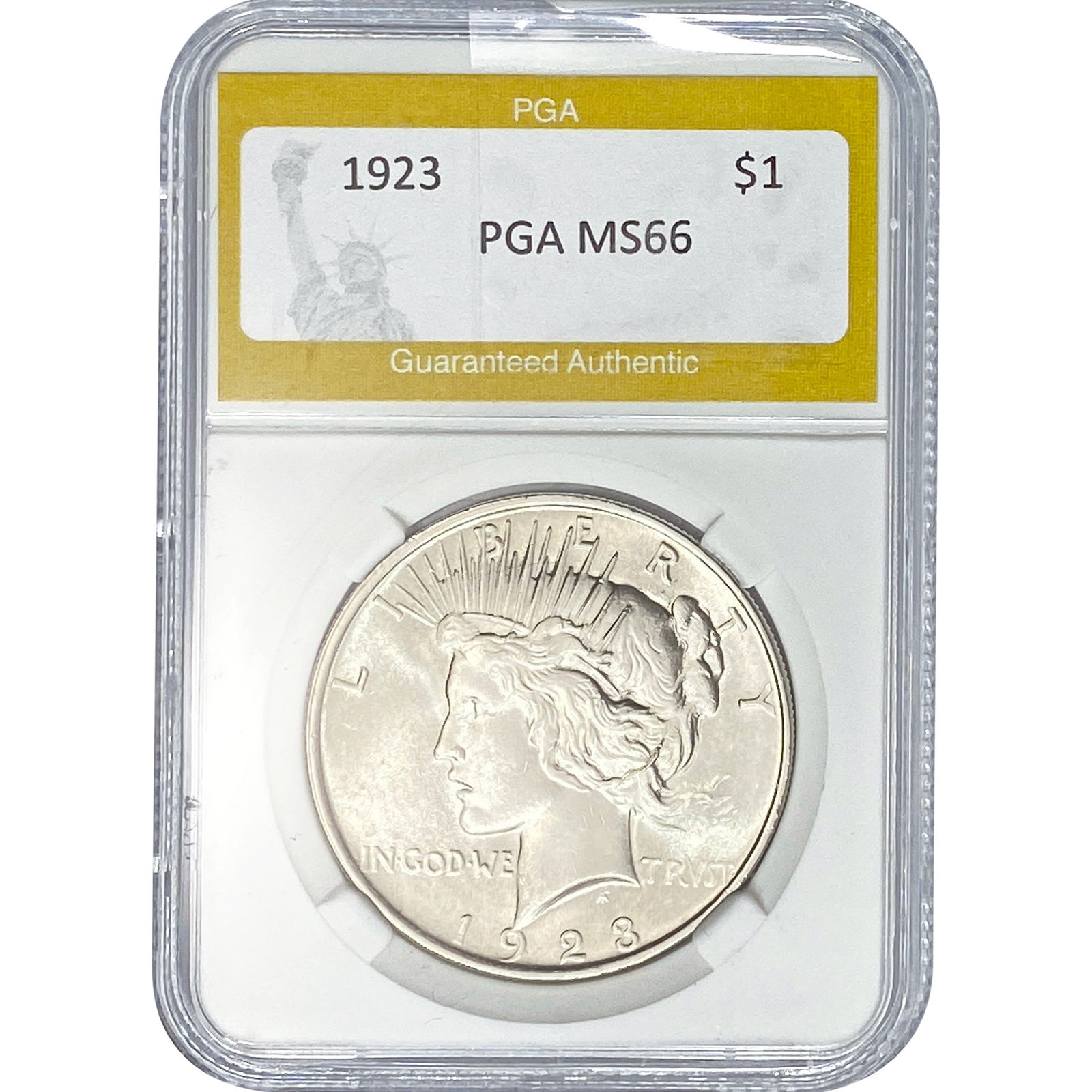 1923 Silver Peace Dollar PGA MS66 (1 of 2)