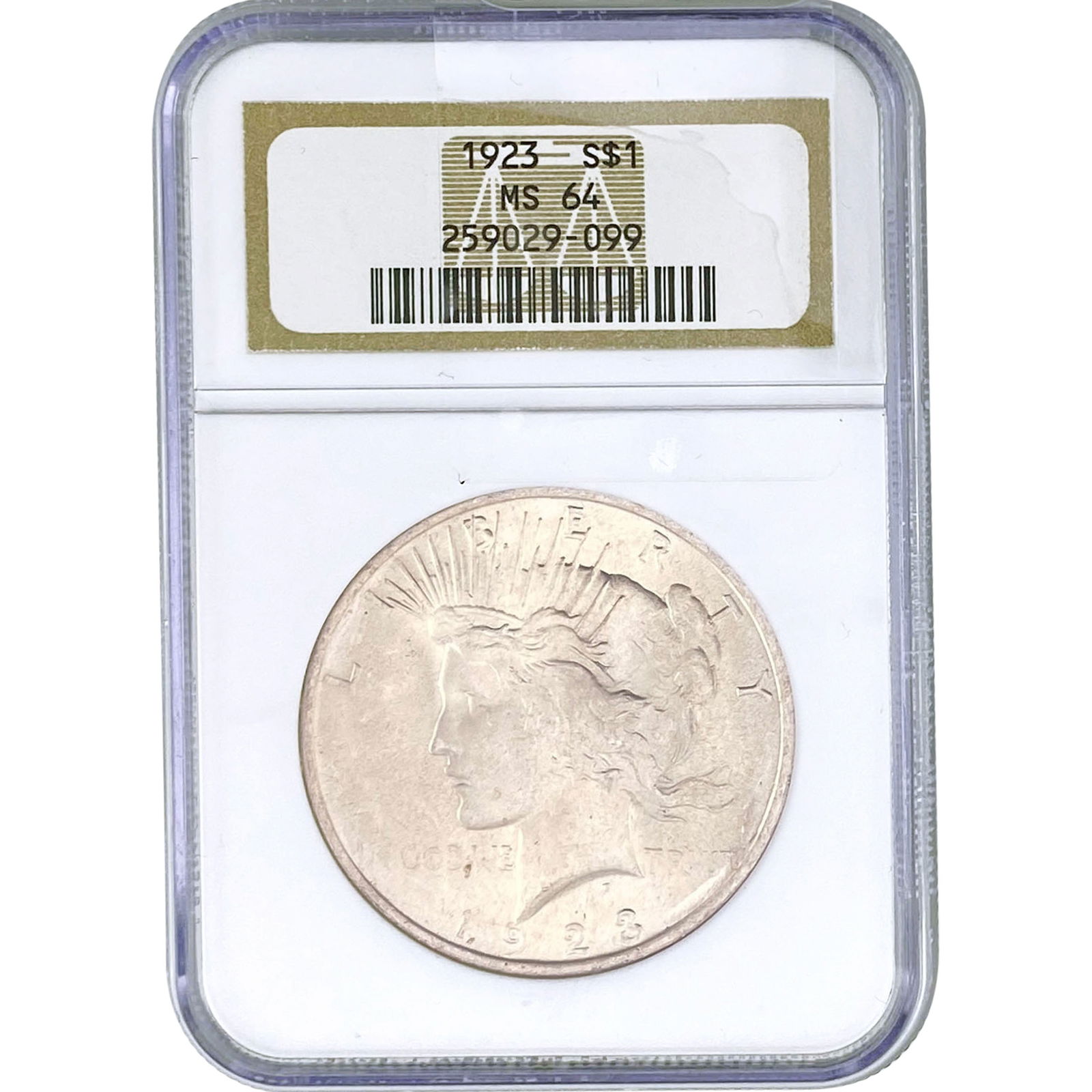 1923 Silver Peace Dollar NGC MS64 (1 of 2)