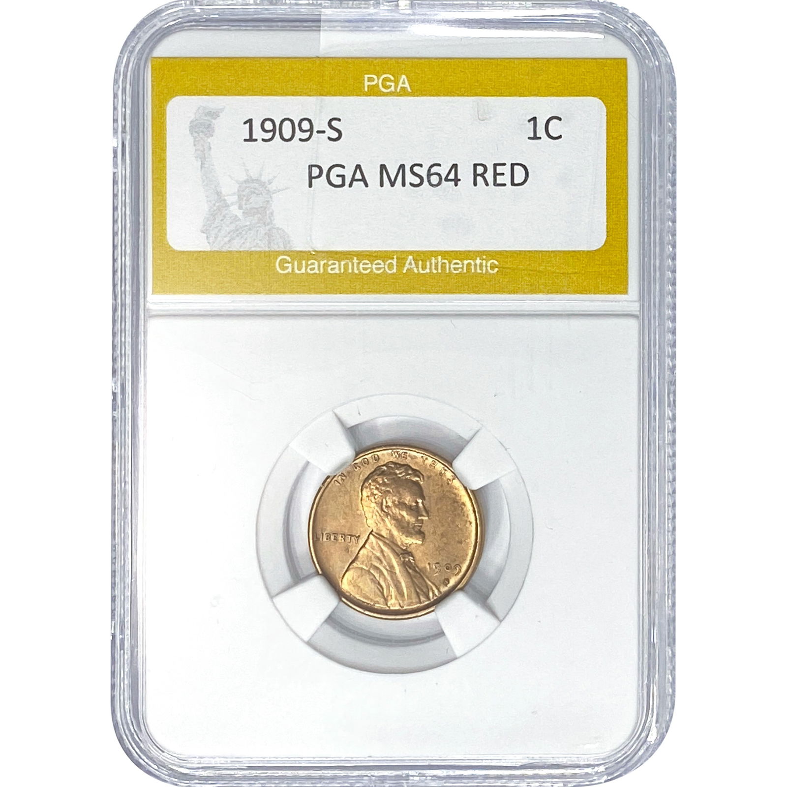1909-S Wheat Cent PGA MS64 RED (1 of 2)