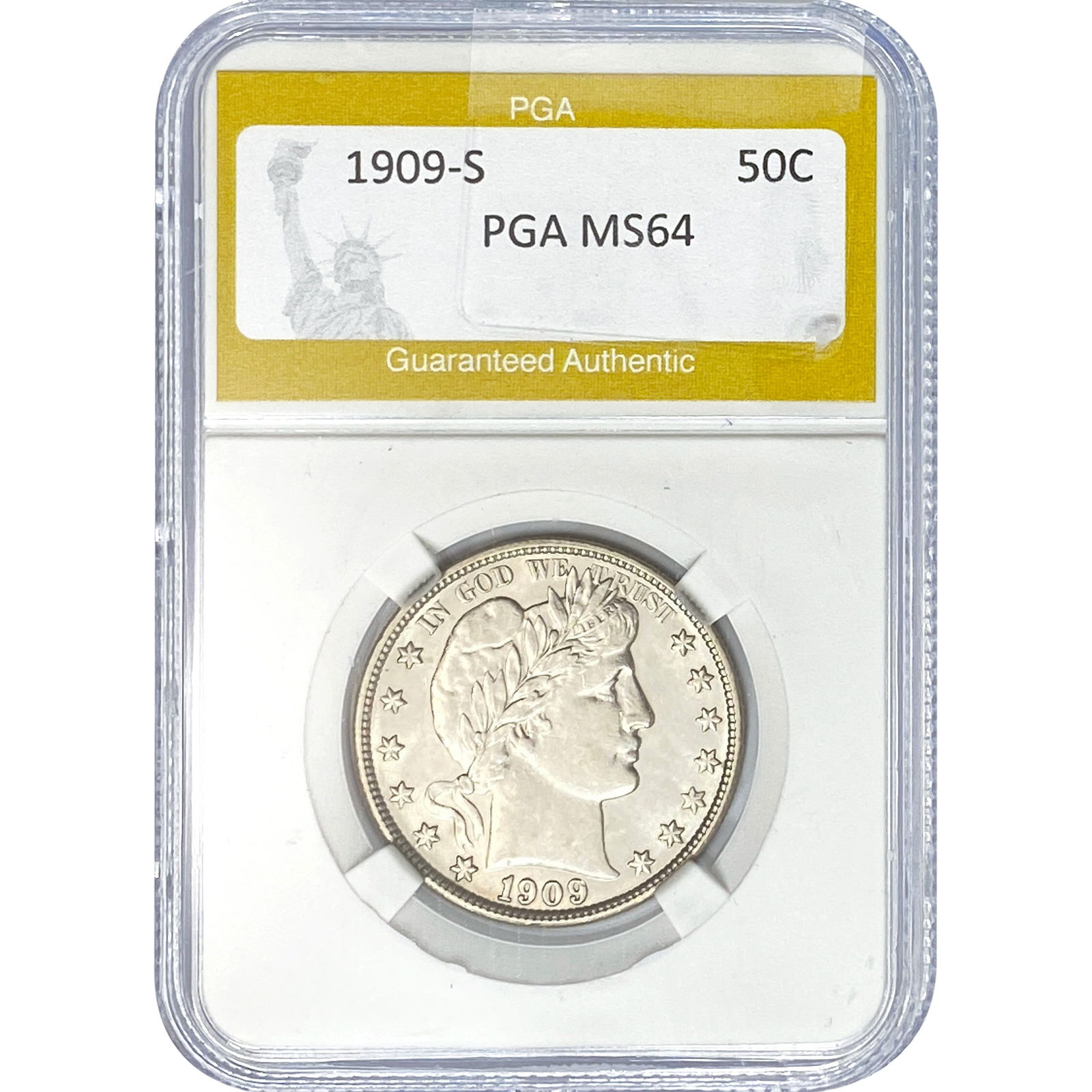1909-S Buffalo Half Dollar PGA MS64 (1 of 2)