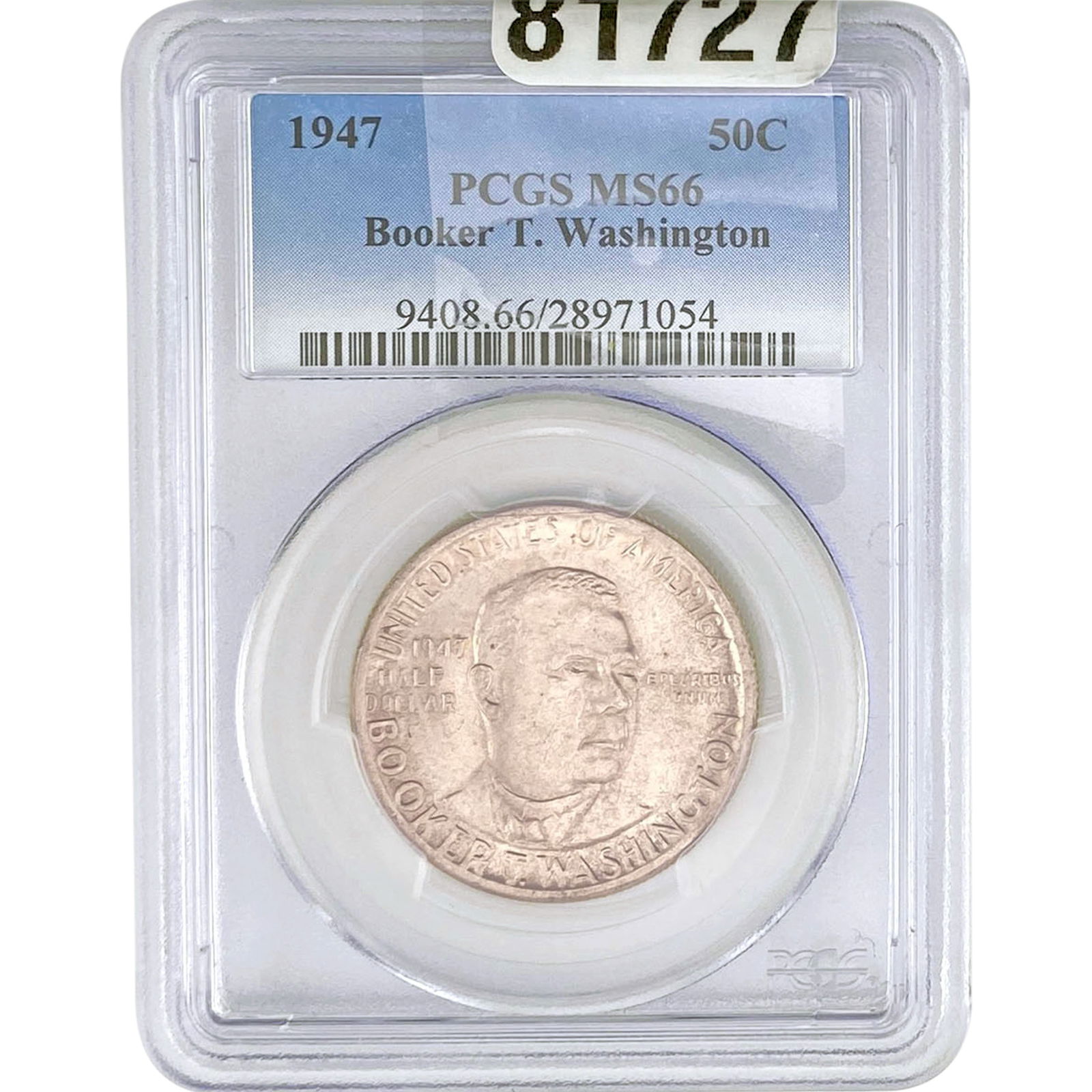 1947 Booker T Half Dollar PCGS MS66 (1 of 2)