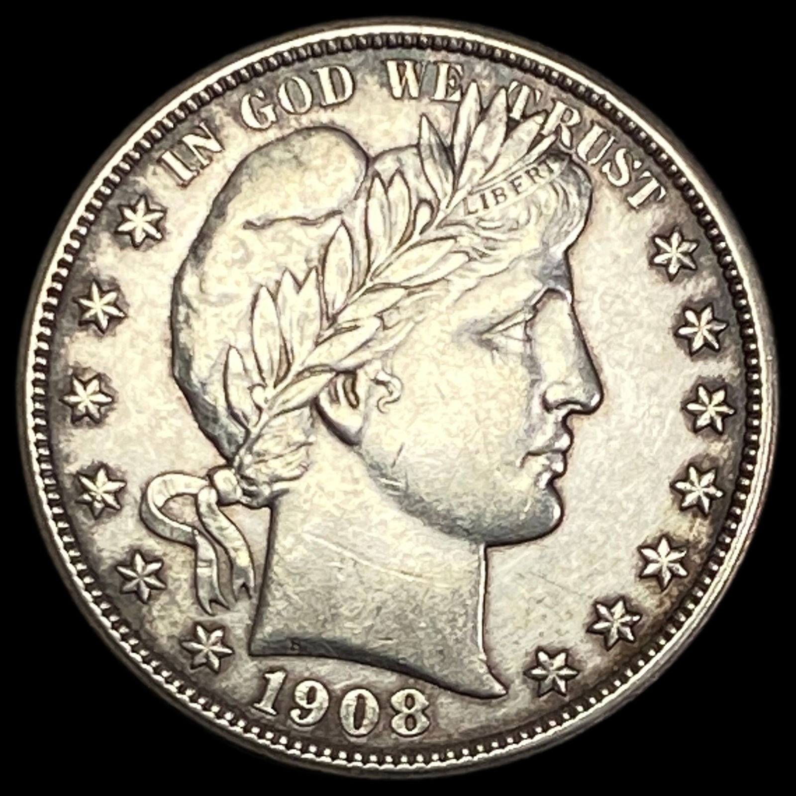 1908-D Silver Barber Half Dollar CLOSELY UNCIRCULATED (1 of 2)