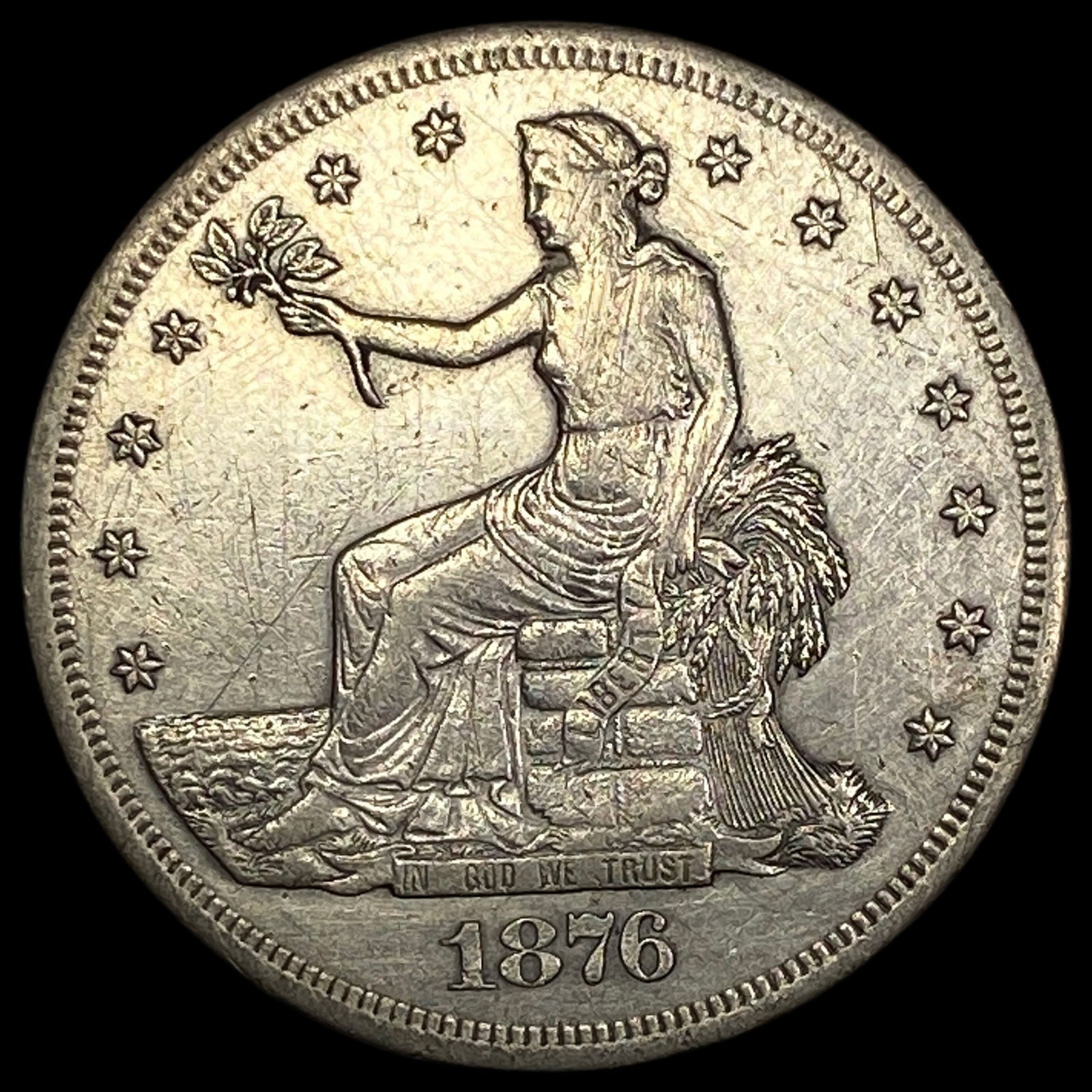 1876-S Silver Trade Dollar HIGH GRADE (1 of 2)