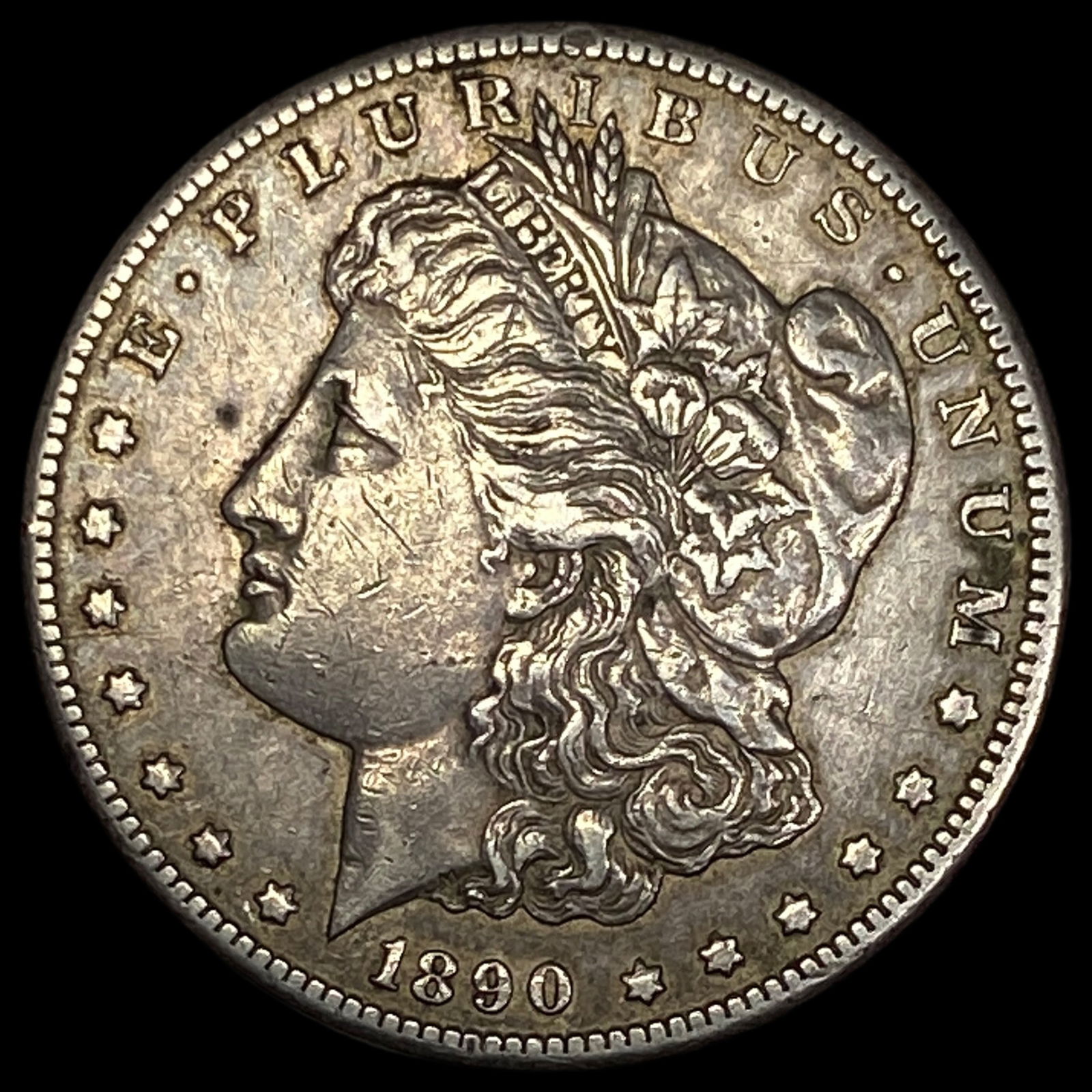 1890-CC Silver Morgan Dollar NEARLY UNCIRCULATED (1 of 2)