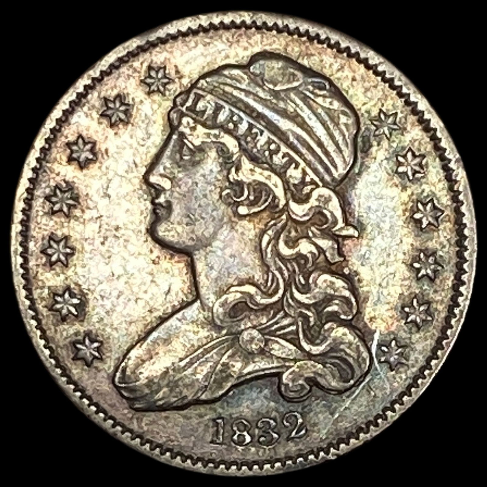 1832 Capped Bust Silver Quarter CLOSELY UNCIRCULATED (1 of 2)