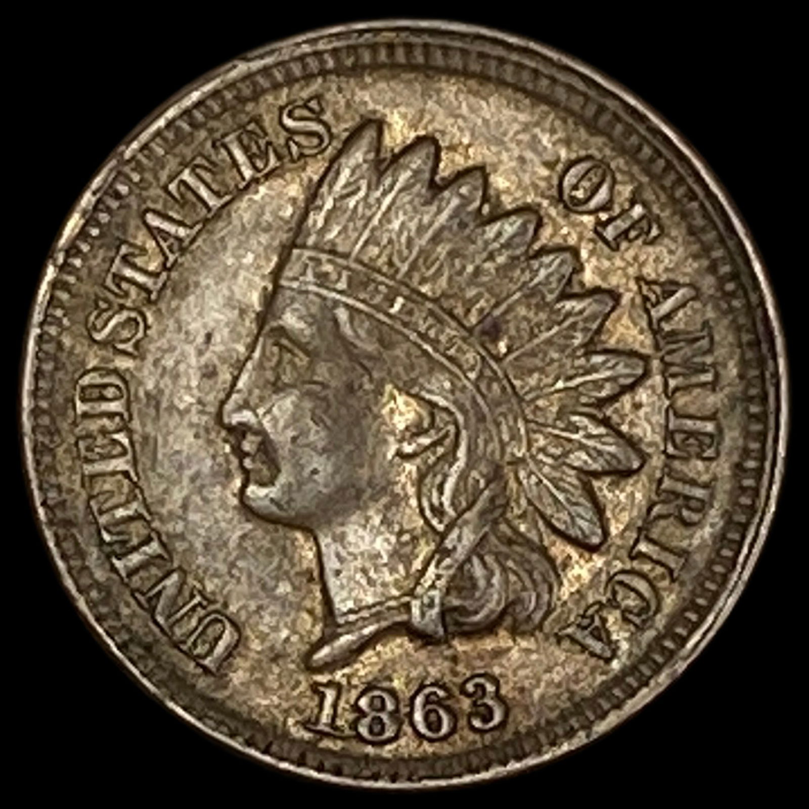 1863 Indian Head Cent CLOSELY UNCIRCULATED (1 of 2)