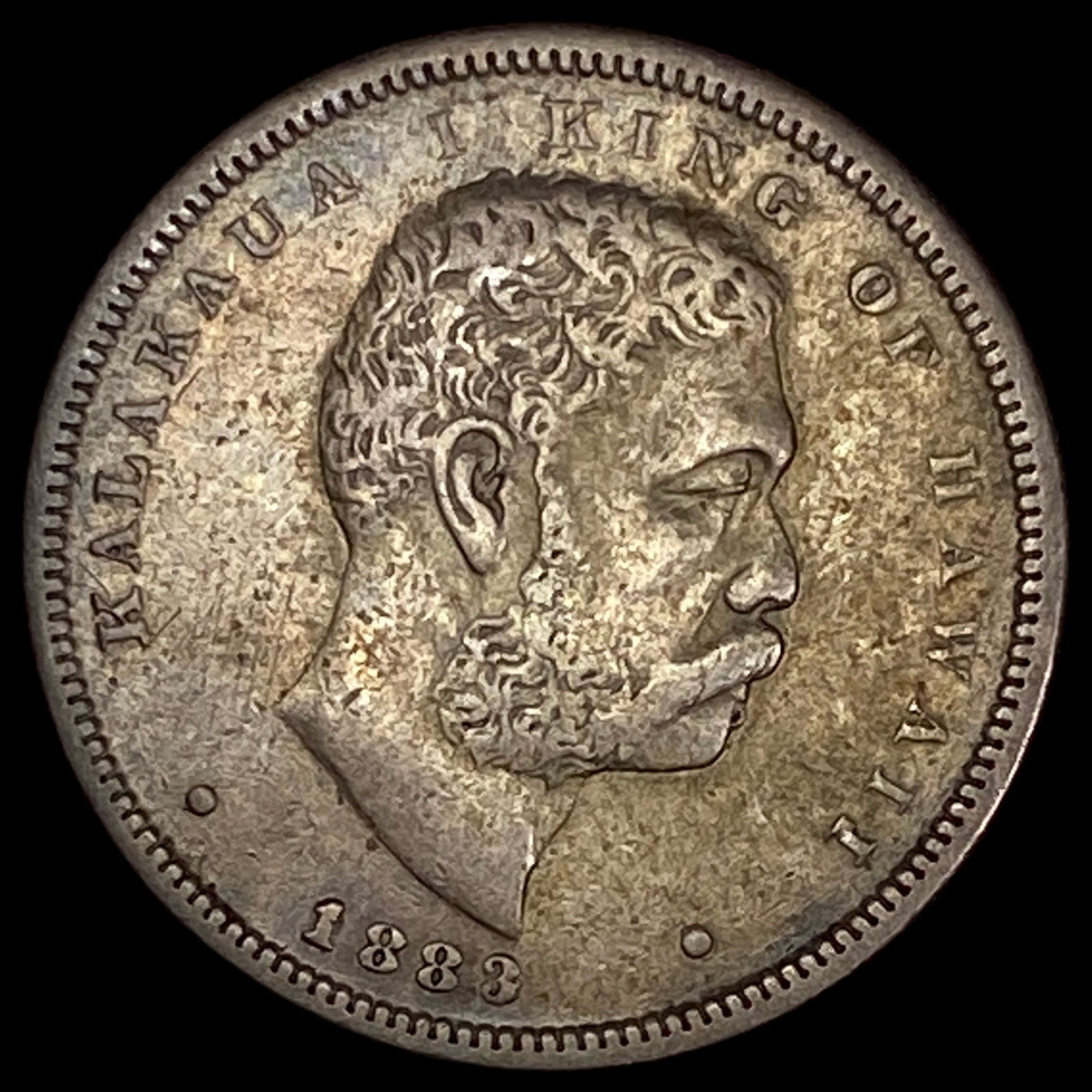 1883 Silver Hawaiian 1/2 Dollar NEARLY UNCIRCULATED (1 of 2)