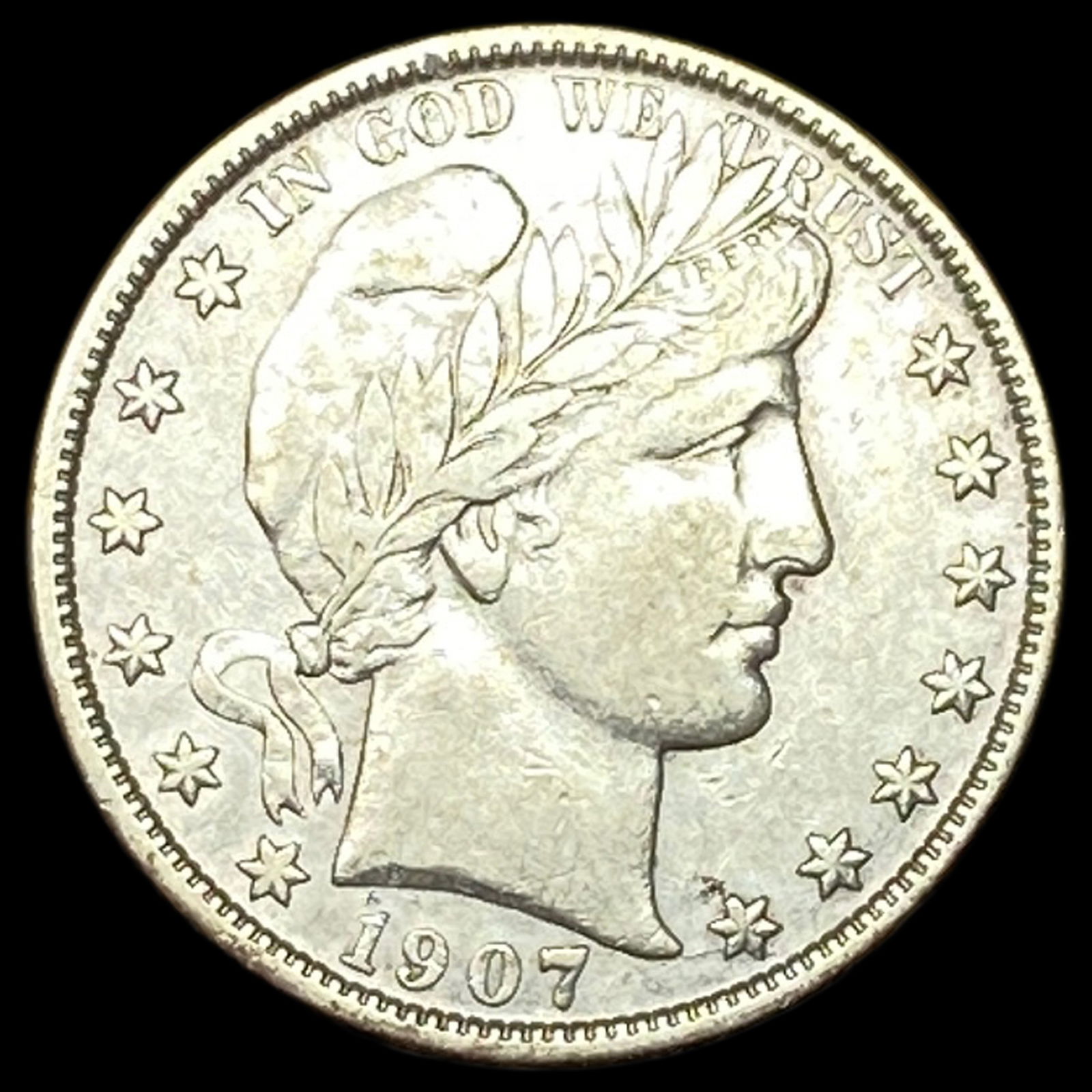 1907 Barber Half Dollar NEARLY UNCIRCULATED (1 of 2)