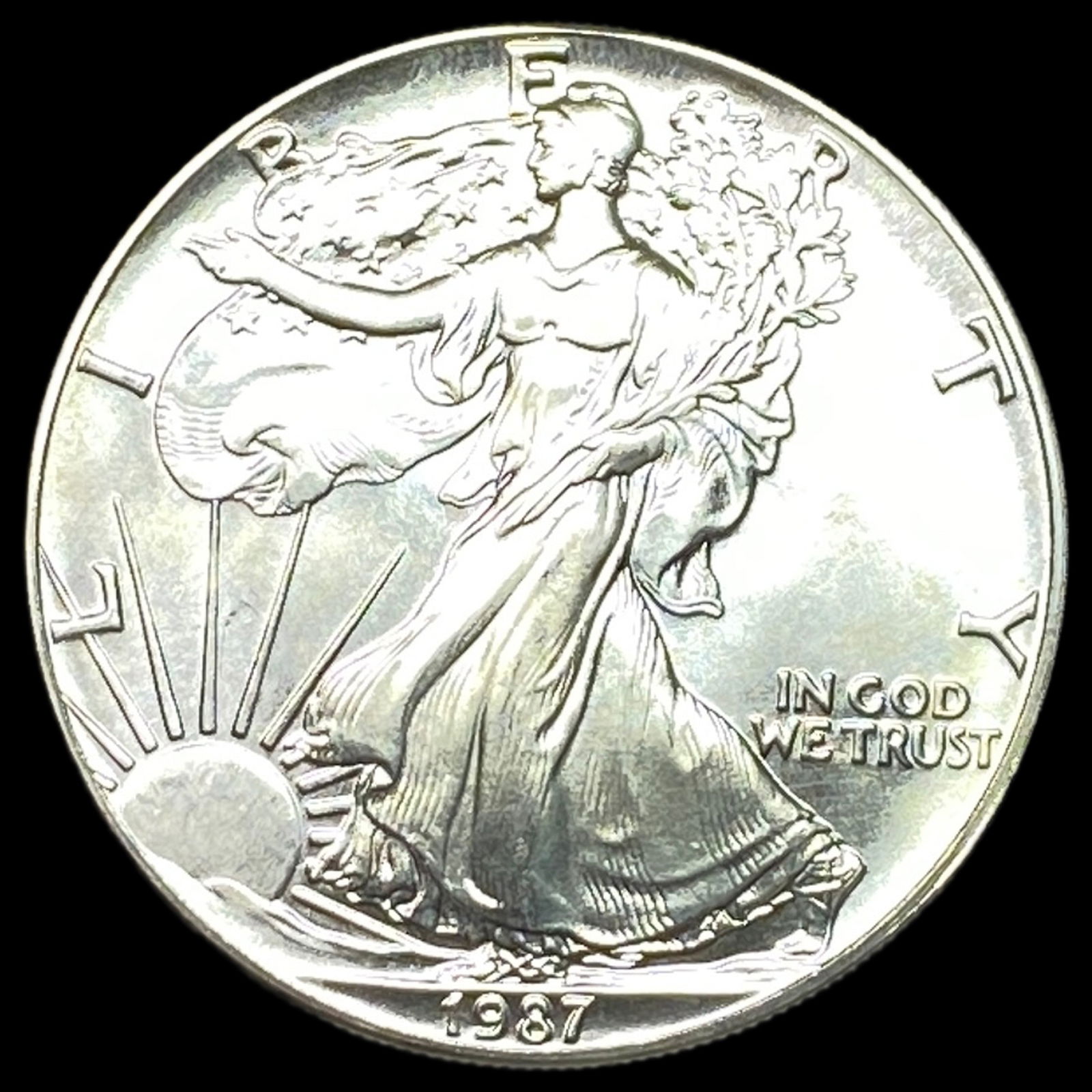 1987 Silver American Eagle $1 SUPERB GEM BU (1 of 2)