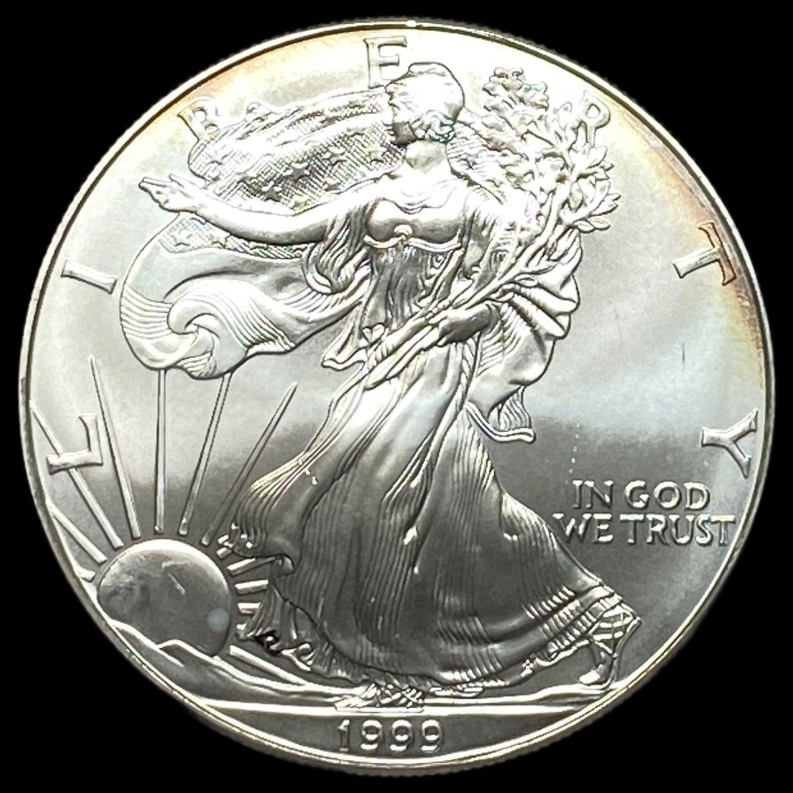 1999 1 oz Silver American Eagle $1 SUPERB GEM BU (1 of 2)