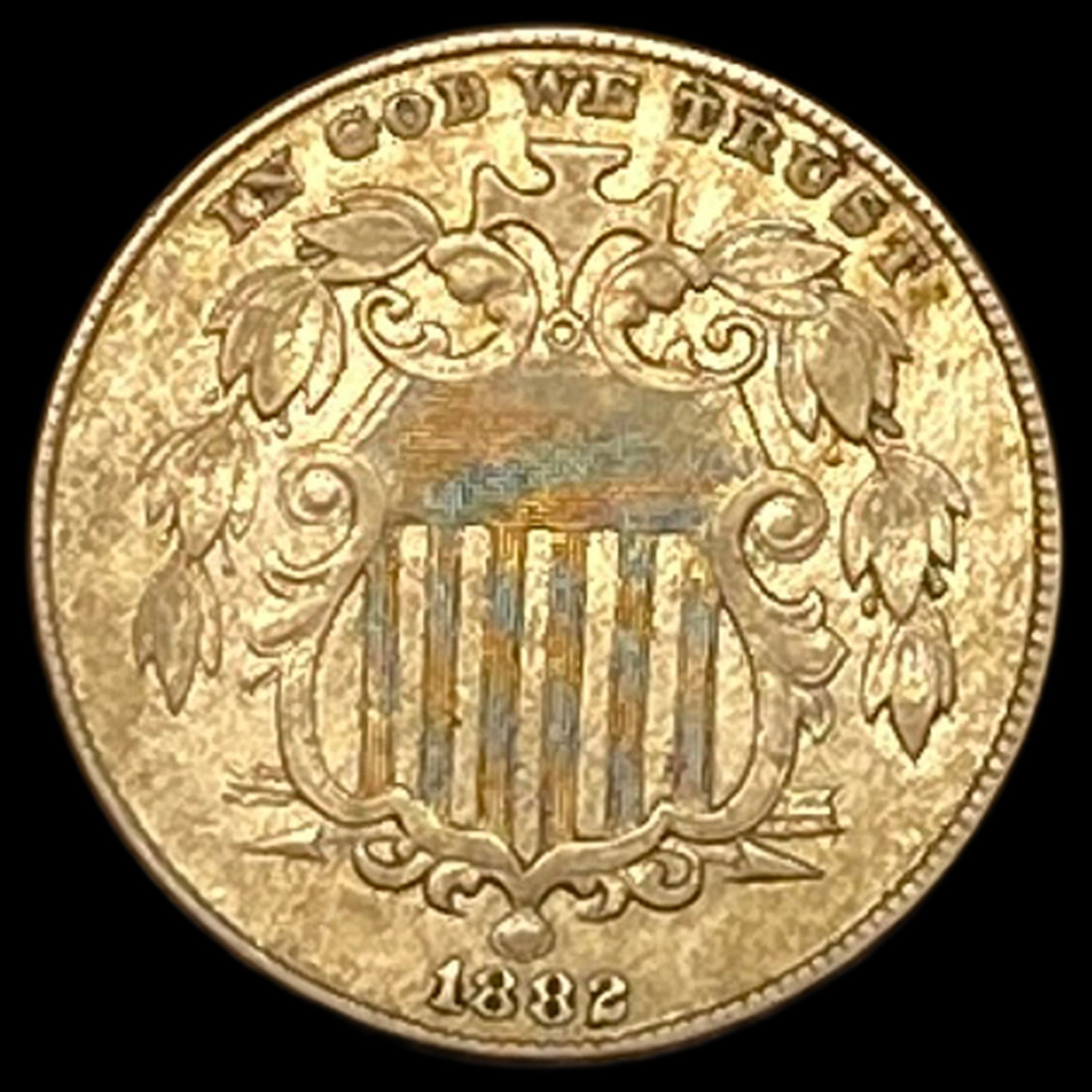 1882 Shield Nickel CLOSELY UNCIRCULATED (1 of 2)