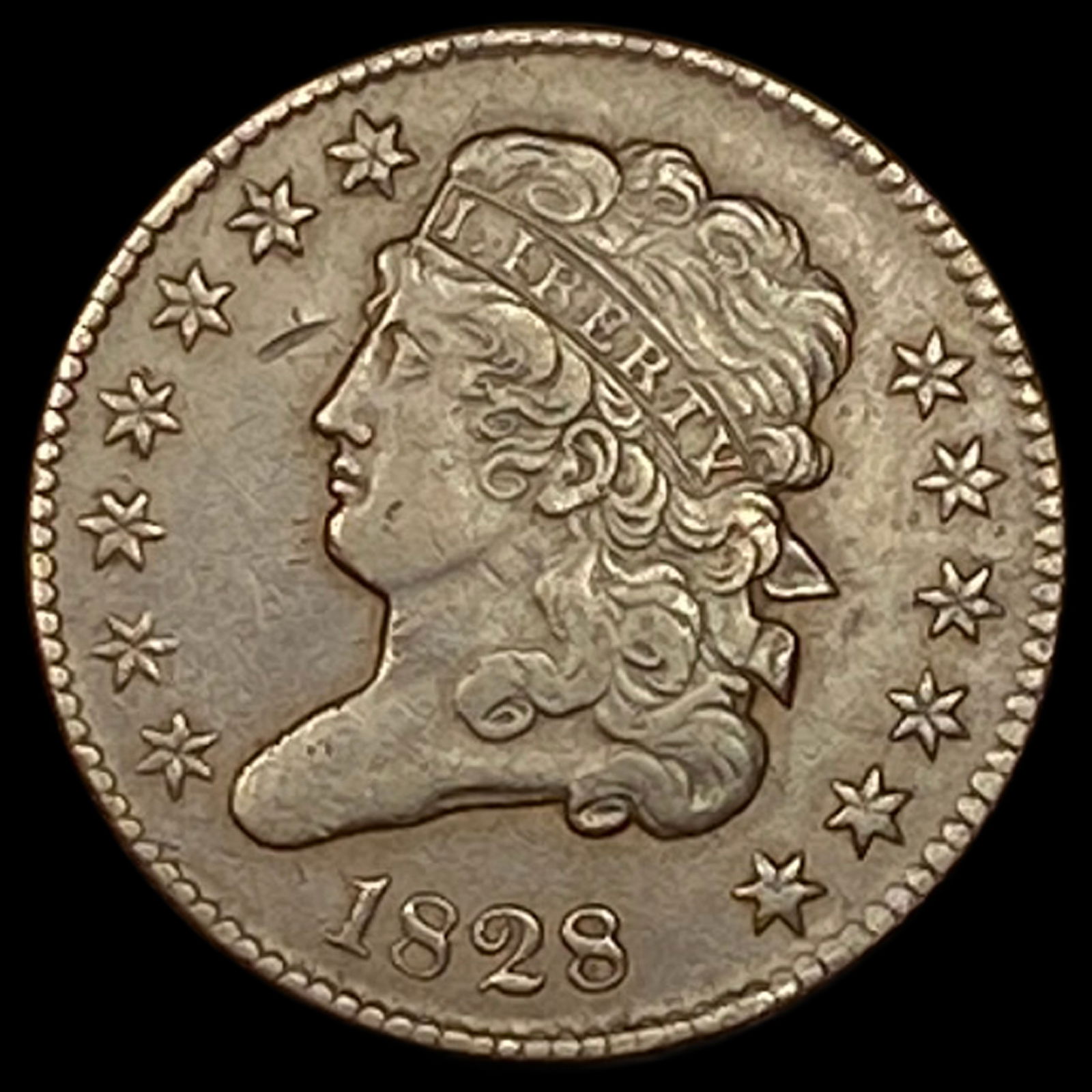 1828 Classic Head Half Cent CHOICE AU (1 of 2)