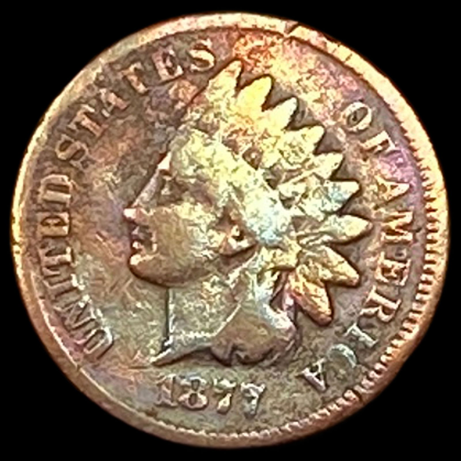 1877 Indian Head Cent NICELY CIRCULATED (1 of 2)