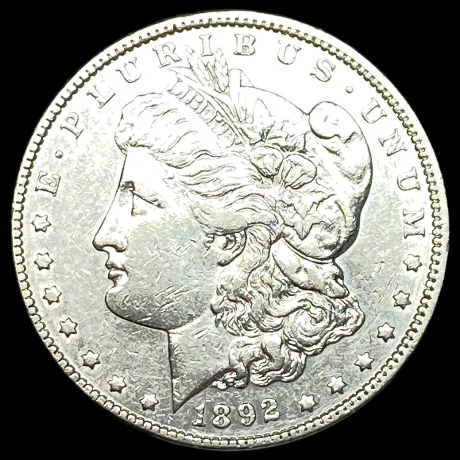 1892-S Silver Morgan Dollar CLOSELY UNCIRCULATED: 1892-S Silver Morgan Dollar CLOSELY UNCIRCULATED