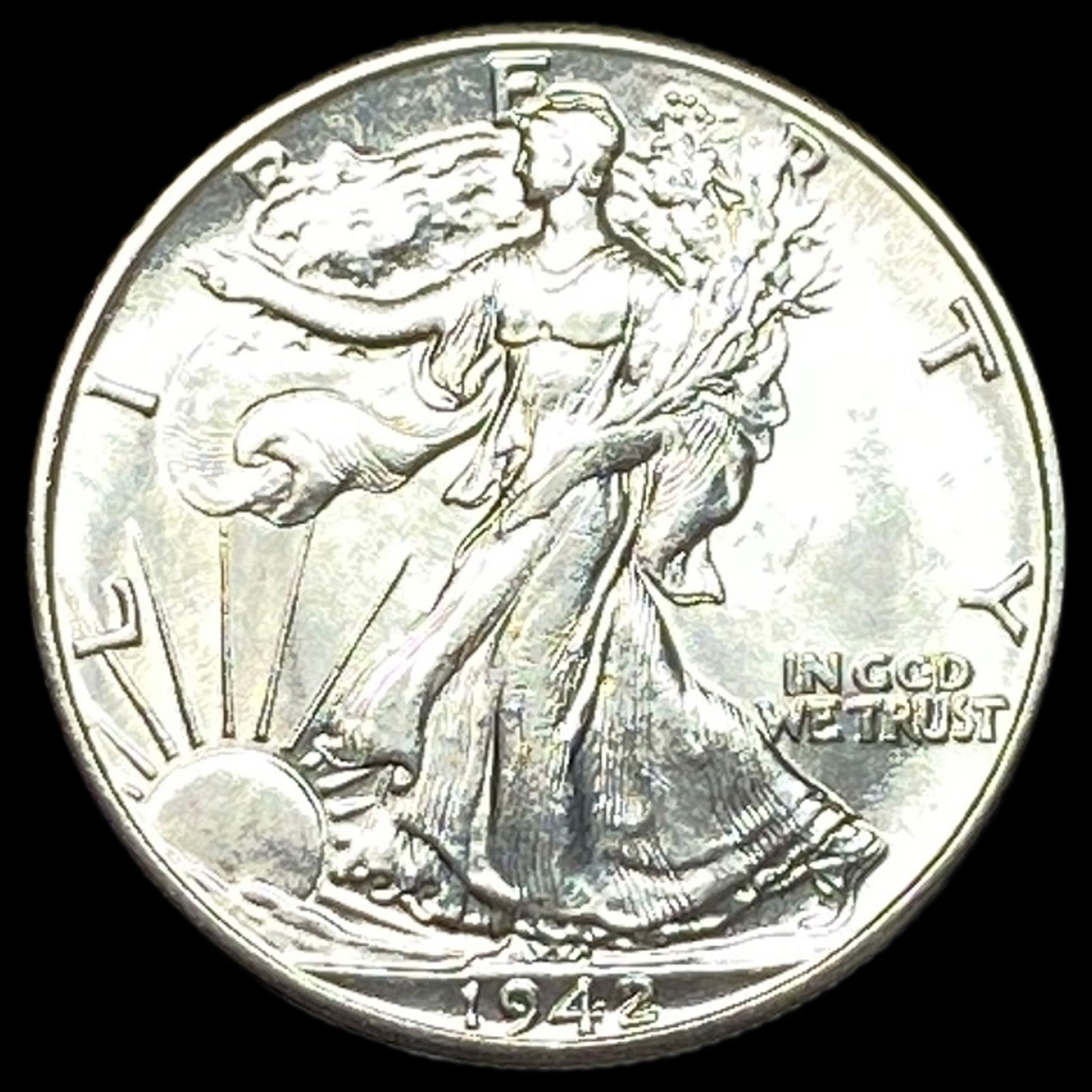 1942 Silver Half Dollar (Walking Liberty) UNCIRCULATED (1 of 2)