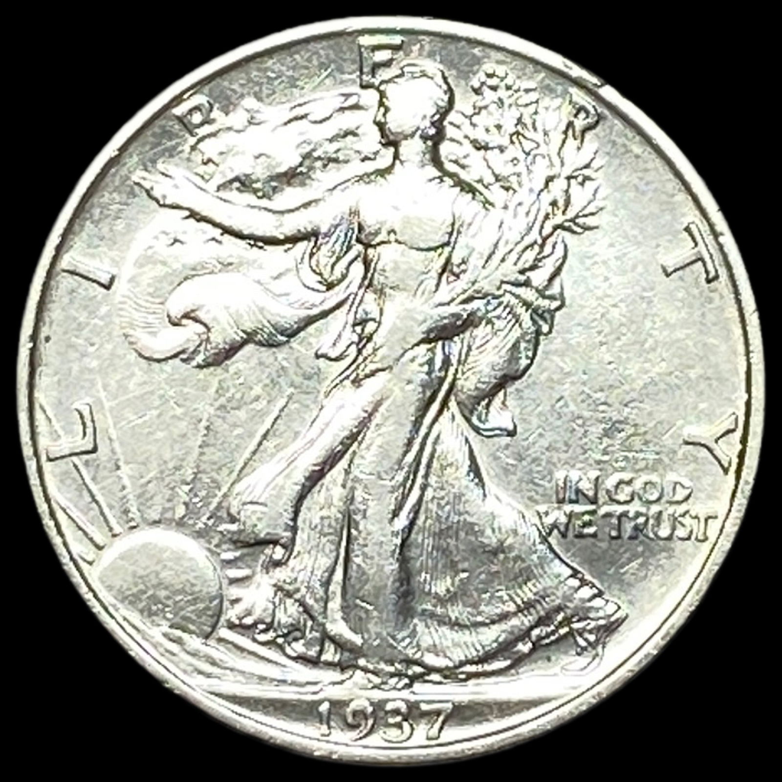 1937-S Silver Walking Liberty Half Dollar CLOSELY UNCIRCULATED (1 of 2)