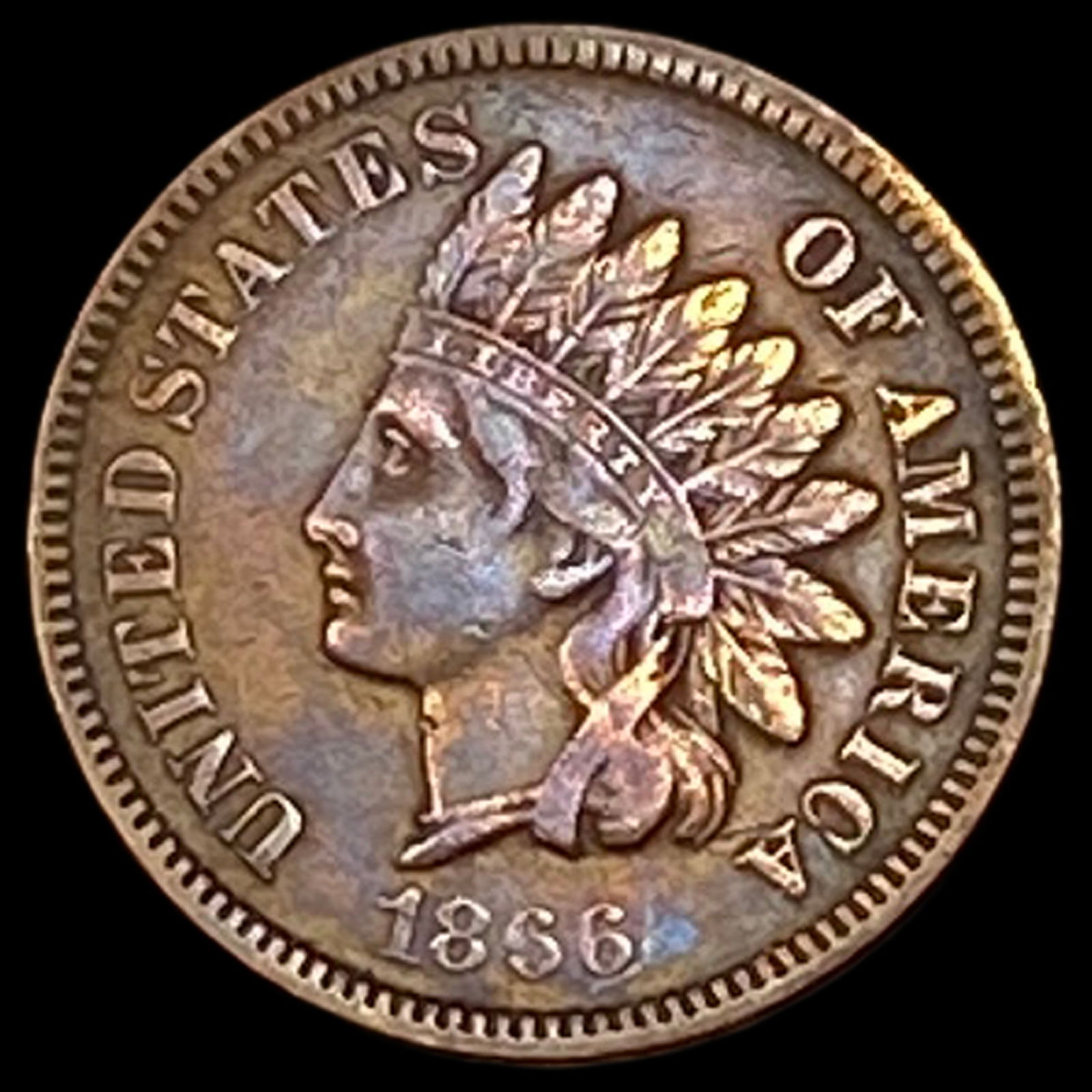 1866 Indian Head Cent NEARLY UNCIRCULATED (1 of 2)